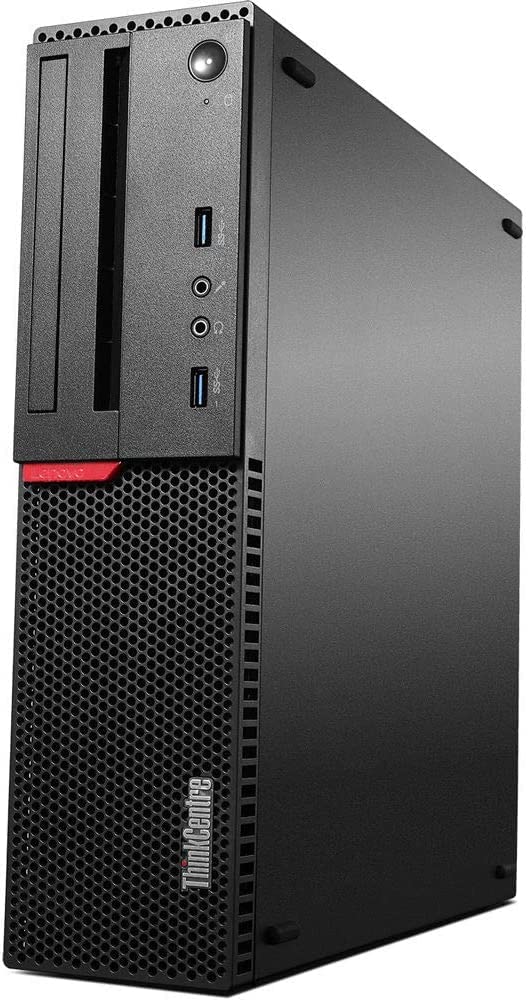 Lenovo ThinkCentre M700 SFF Business Desktop PC - Intel Core i3-6100 3.7GHz, 8GB DDR4 RAM, 256GB SSD, WiFi, Bluetooth, Windows 10 Pro (Renewed) - Compact Office Computer for Dual Monitor Setup, Accounting, Call Centers & Home Office Workstations