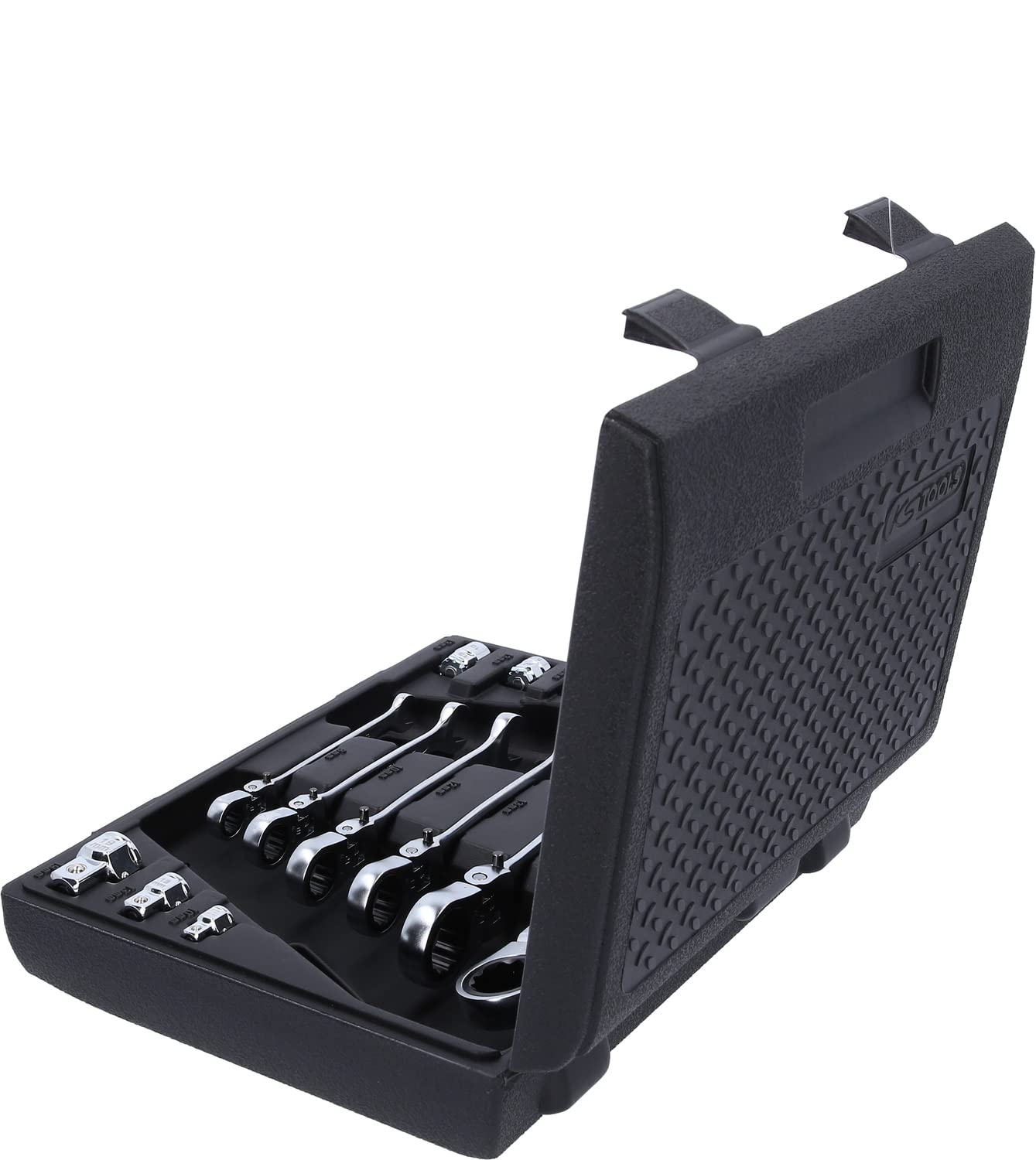 KS Tools 503.4867 GEARplus 12-Piece Ratcheting Combination Spanner Set - One Size, Clear Finish - Perfect for Automotive Repair, DIY Projects & Mechanical Maintenance