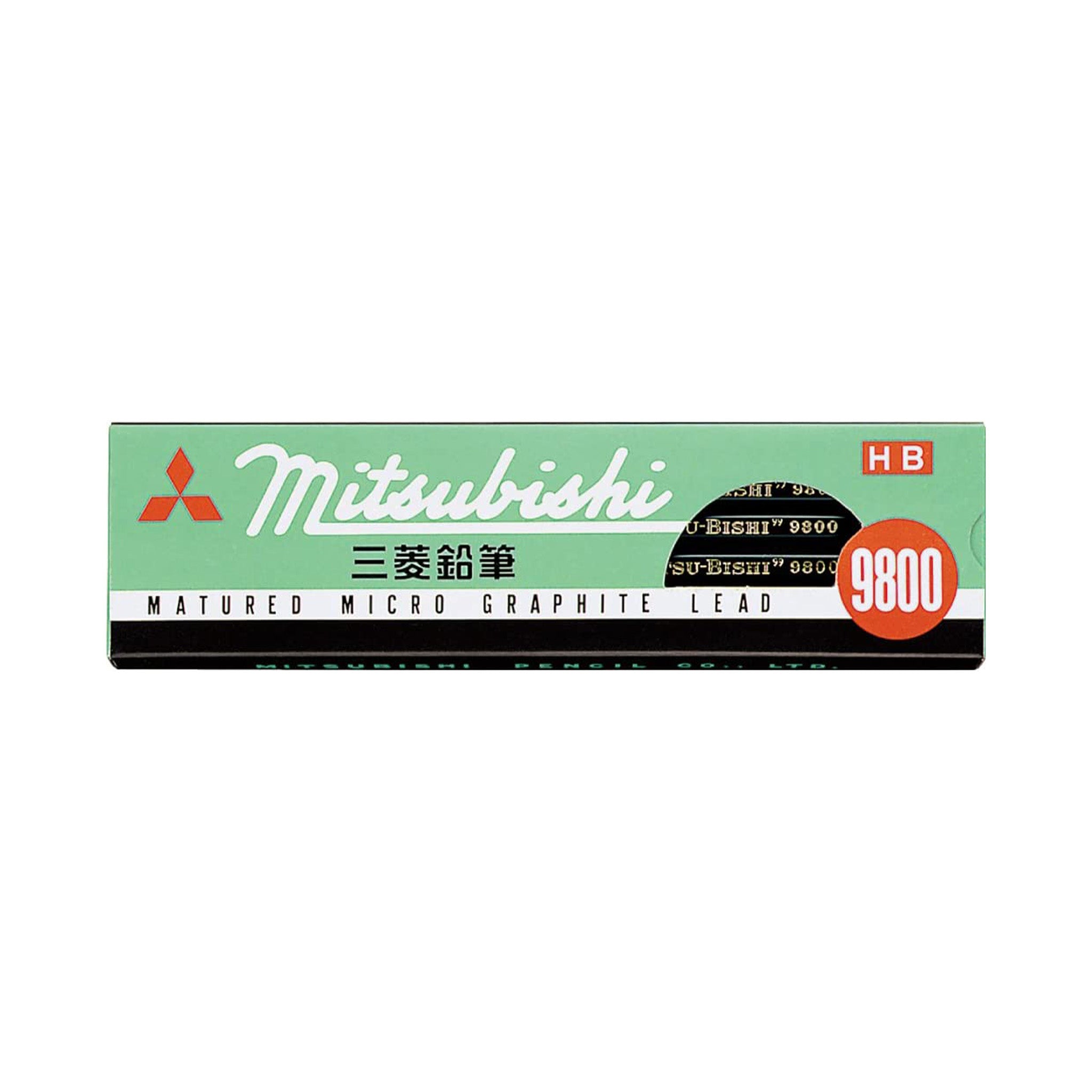 Premium 9800 Wooden Pencils - 1 Dozen Pack by Uni Mitsubishi | Smooth Writing for School, Office & Art Projects