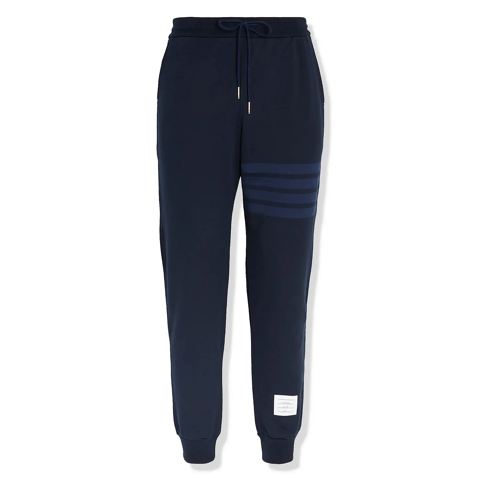Thom Browne Classic Loopback 4-Bar Blue Sweatpants for Men - Premium Cotton Joggers for Casual Wear & Lounge Comfort