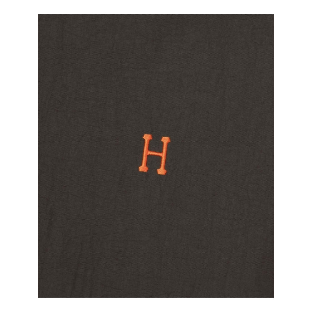 HUF JP HUF Forever Polo Fleece Shirt - Brown Men's Casual Pullover for Streetwear & Everyday Comfort