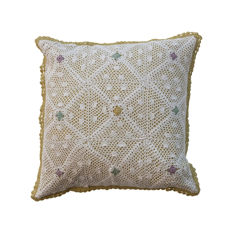Handmade Crochet Pillow Covers - Boho Home Decor for Living Room, Bedroom, or Nursery - Soft & Cozy Throw Pillow Cases (Set of 2) - Perfect for Sofa, Couch, or Bed Accent
