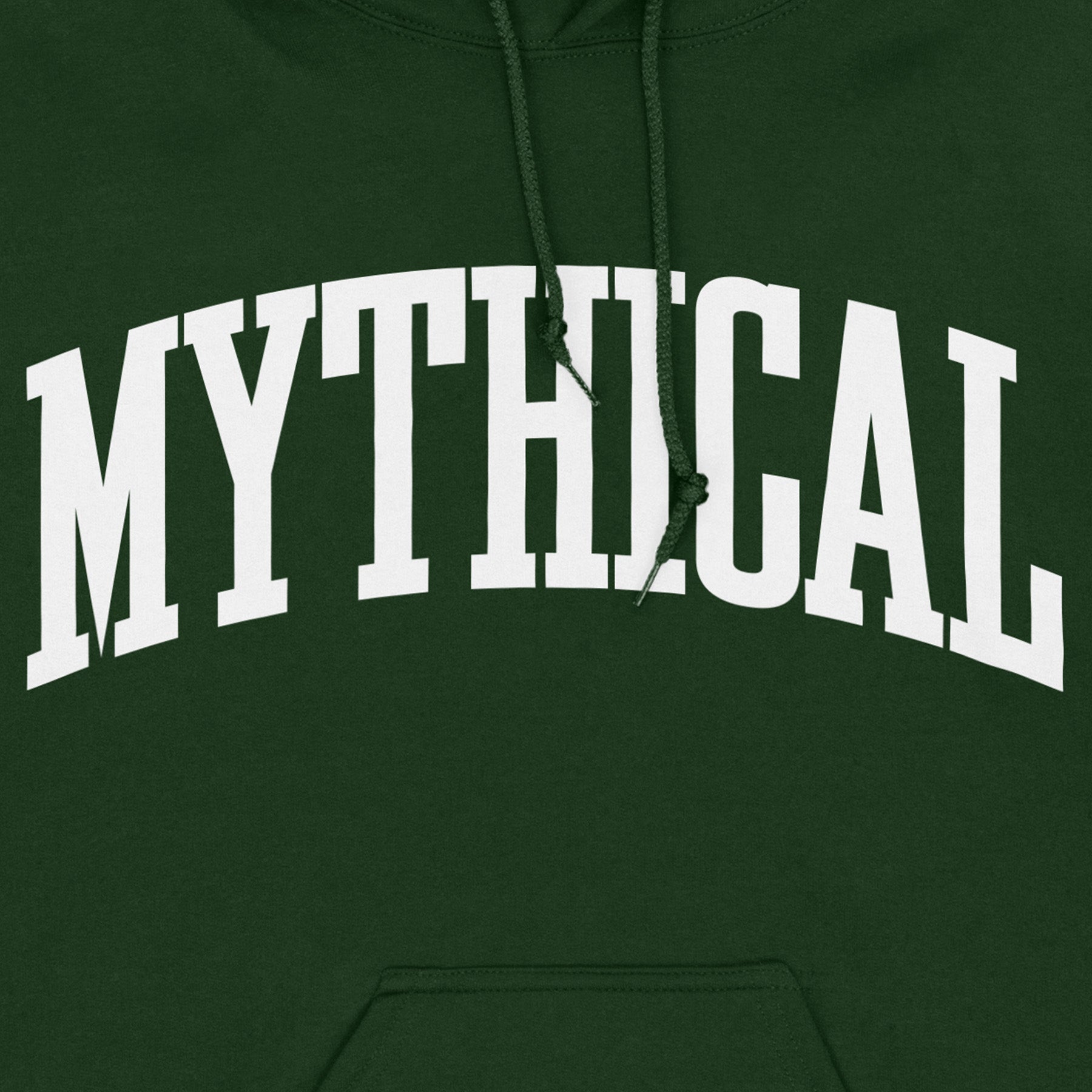 Mythical Collegiate Hoodie for Men & Women - Vintage College Style Pullover Sweatshirt - Perfect for Campus, Casual Wear & Gameday Outfits