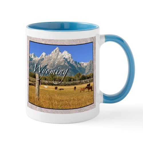 White/Blue Inside - Wyoming Mugs