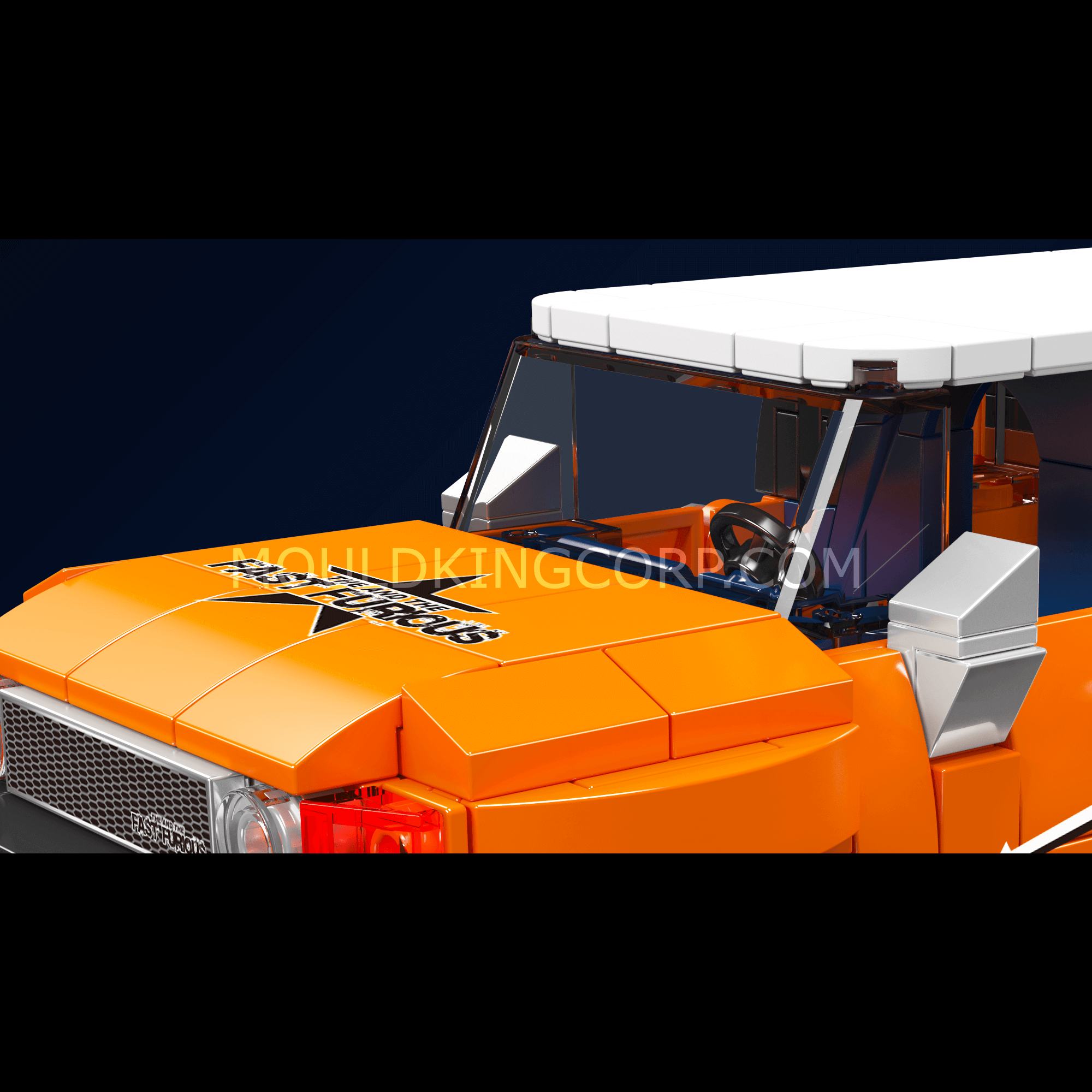Mould King 27059 FJ Cruiser SUV Building Blocks Set - 414 Pieces STEM Toy for Kids & Adults | Creative Construction Play, Gift Idea for Car Lovers, DIY Model Building Project