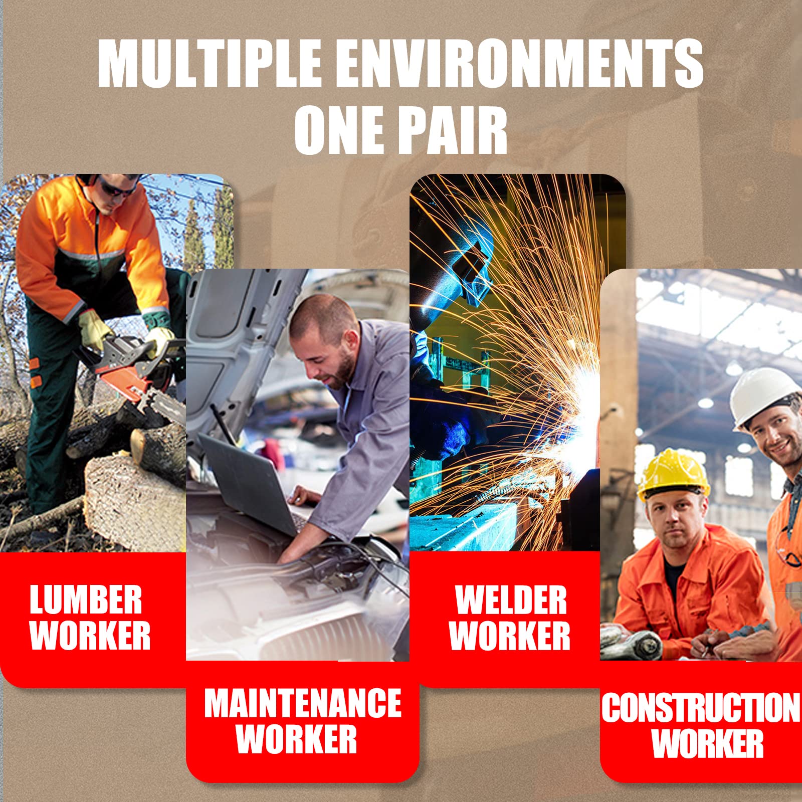 **Steel Toe Work Boots for Men & Women - Waterproof, Slip-Resistant Safety Shoes for Construction & Outdoor Work - Heavy Duty Protective Footwear**