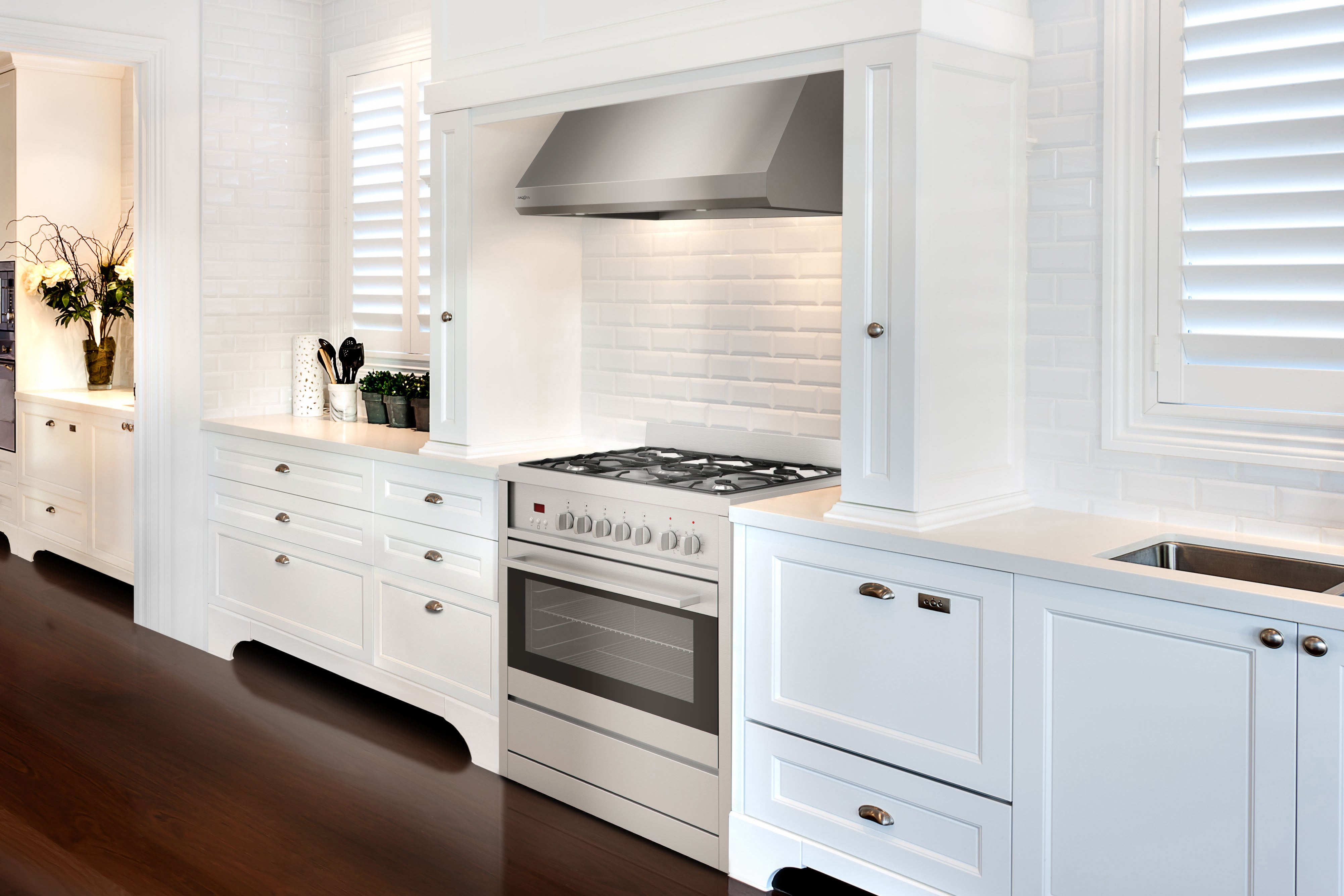 Pro Series UC 36-Inch Stainless Steel Range Hood with Hidden Controls - Powerful Kitchen Ventilation for Gas Stoves & Cooking Areas