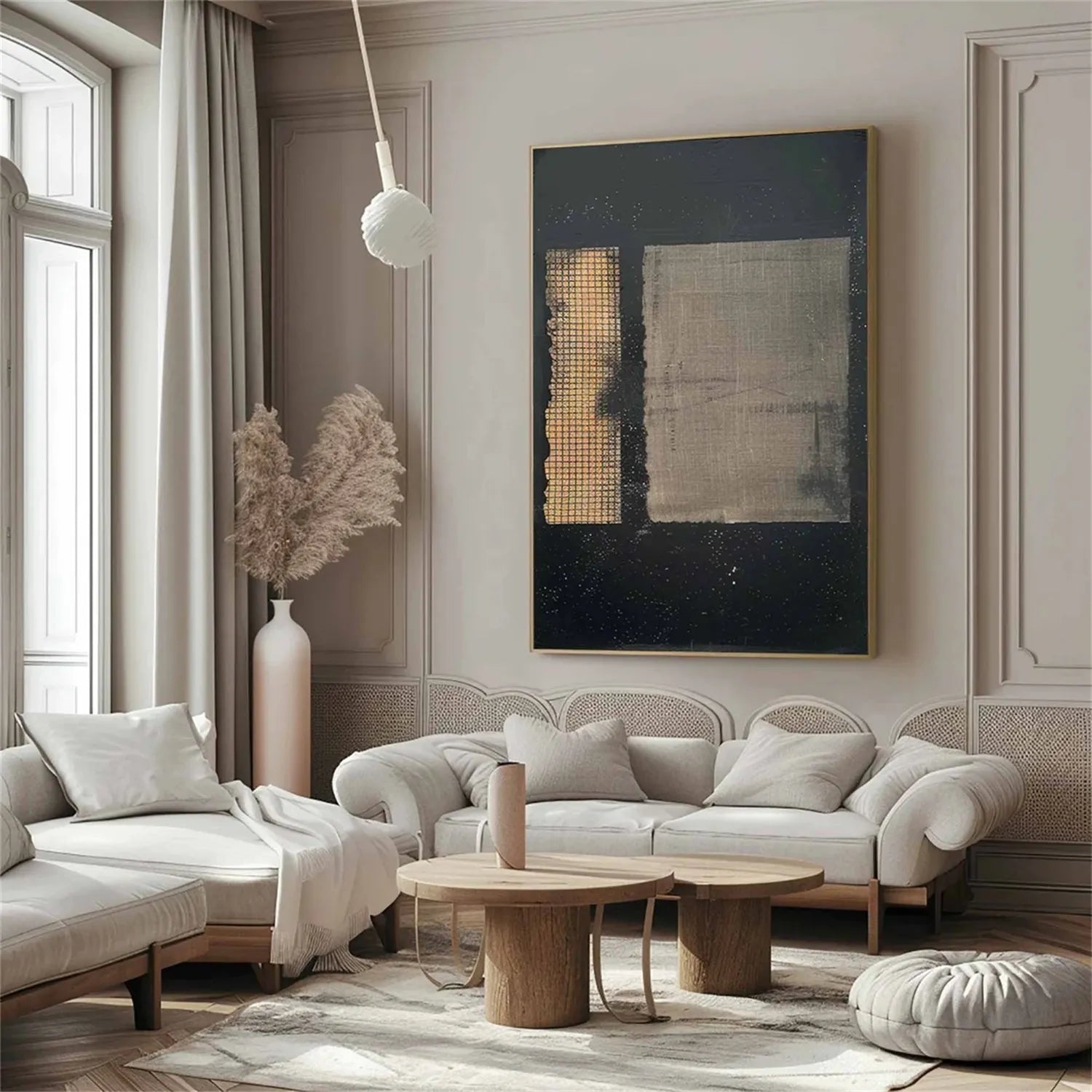Abstract Tranquility Art Painting #WS156 - Modern Wall Decor for Living Room, Bedroom & Office - Handmade Canvas Artwork for Home & Office Decor