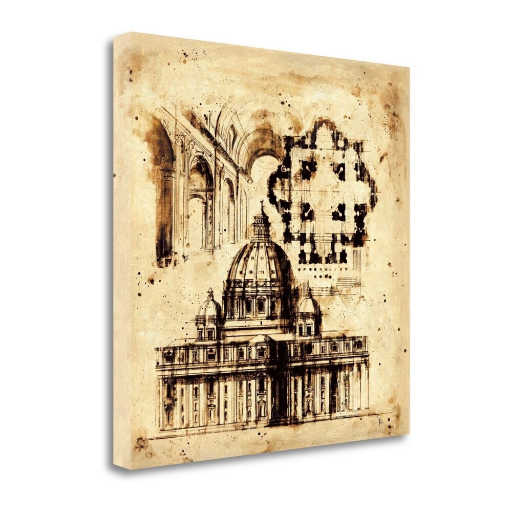 Architectorum No. 3 by Paul Panossian - Premium Giclee Print on Gallery Wrapped Canvas - Modern Wall Art for Living Room, Bedroom & Office Decor
