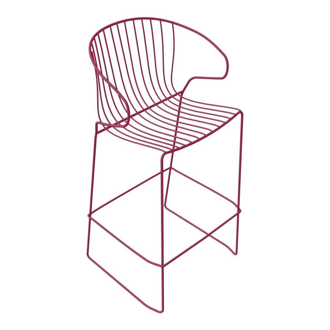 Bolonia Counter Stool - Modern Kitchen Bar Stool with Backrest, Adjustable Height for Breakfast Nook, Home Bar & Dining Counter - Comfortable & Stylish Seating Solution