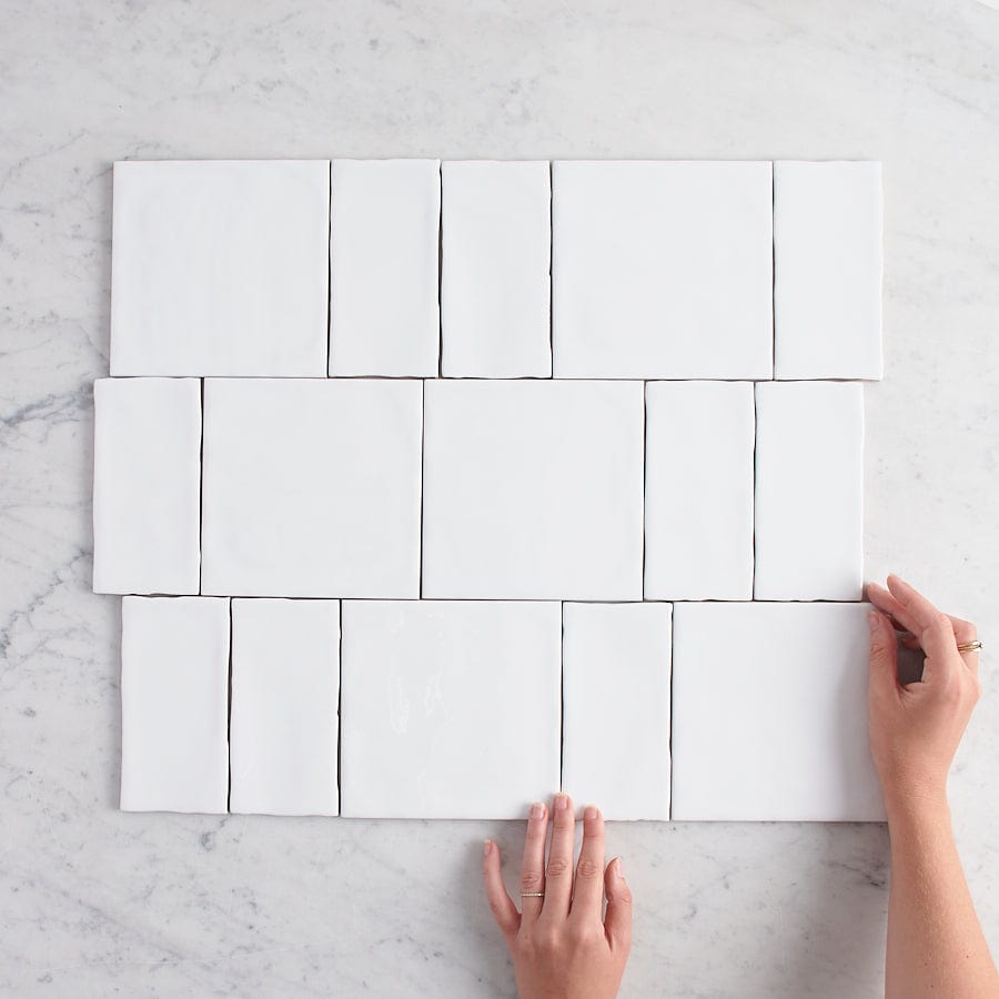 Premium Newport Matte Square & Subway Pattern Ceramic Tile - Perfect for Kitchen Backsplash, Bathroom Walls & Modern Home Decor