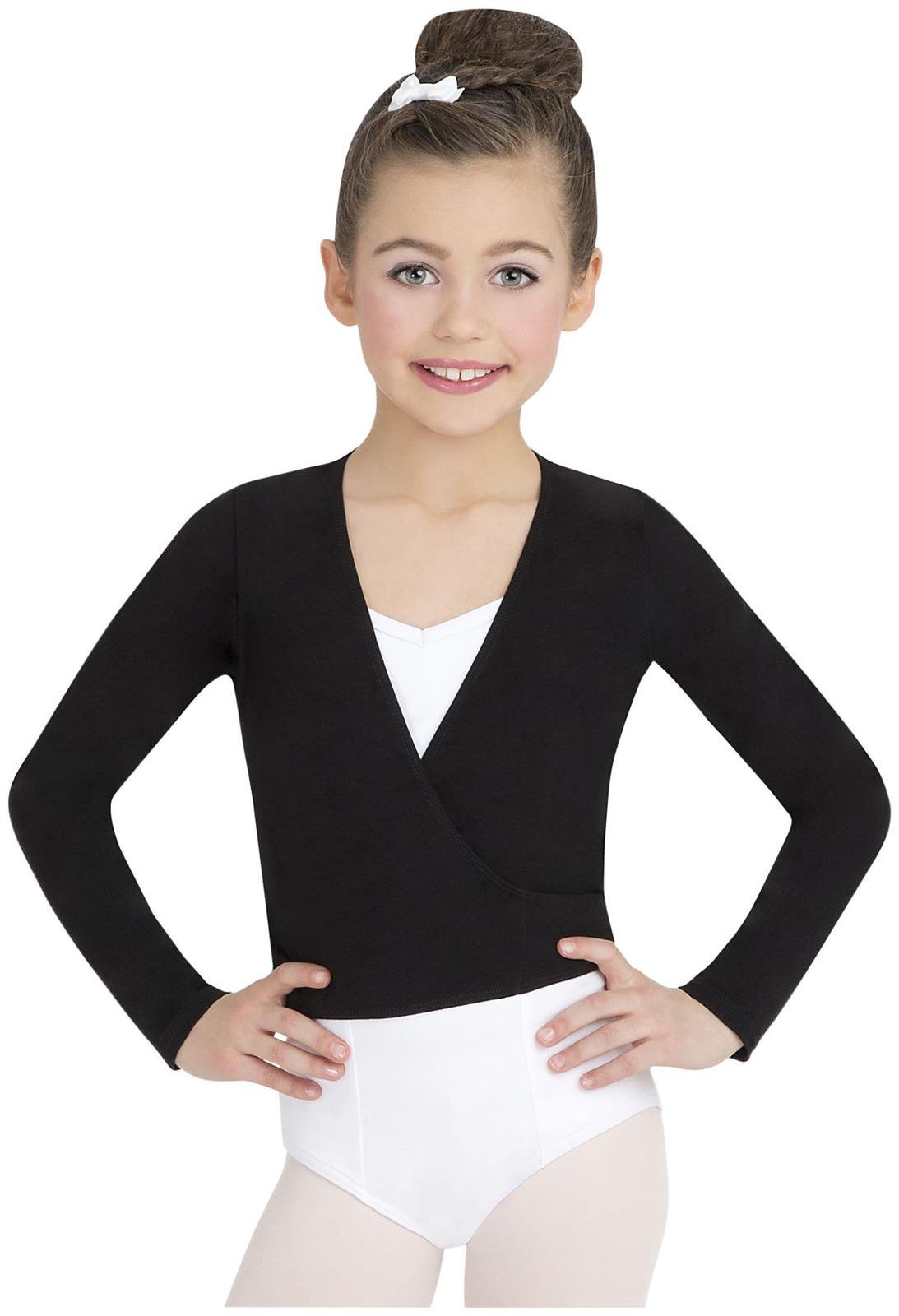 Capezio Little Girls' Wrap Top - Ballet Dance Leotard for Kids - Perfect for Ballet Class, Dance Practice & Performances