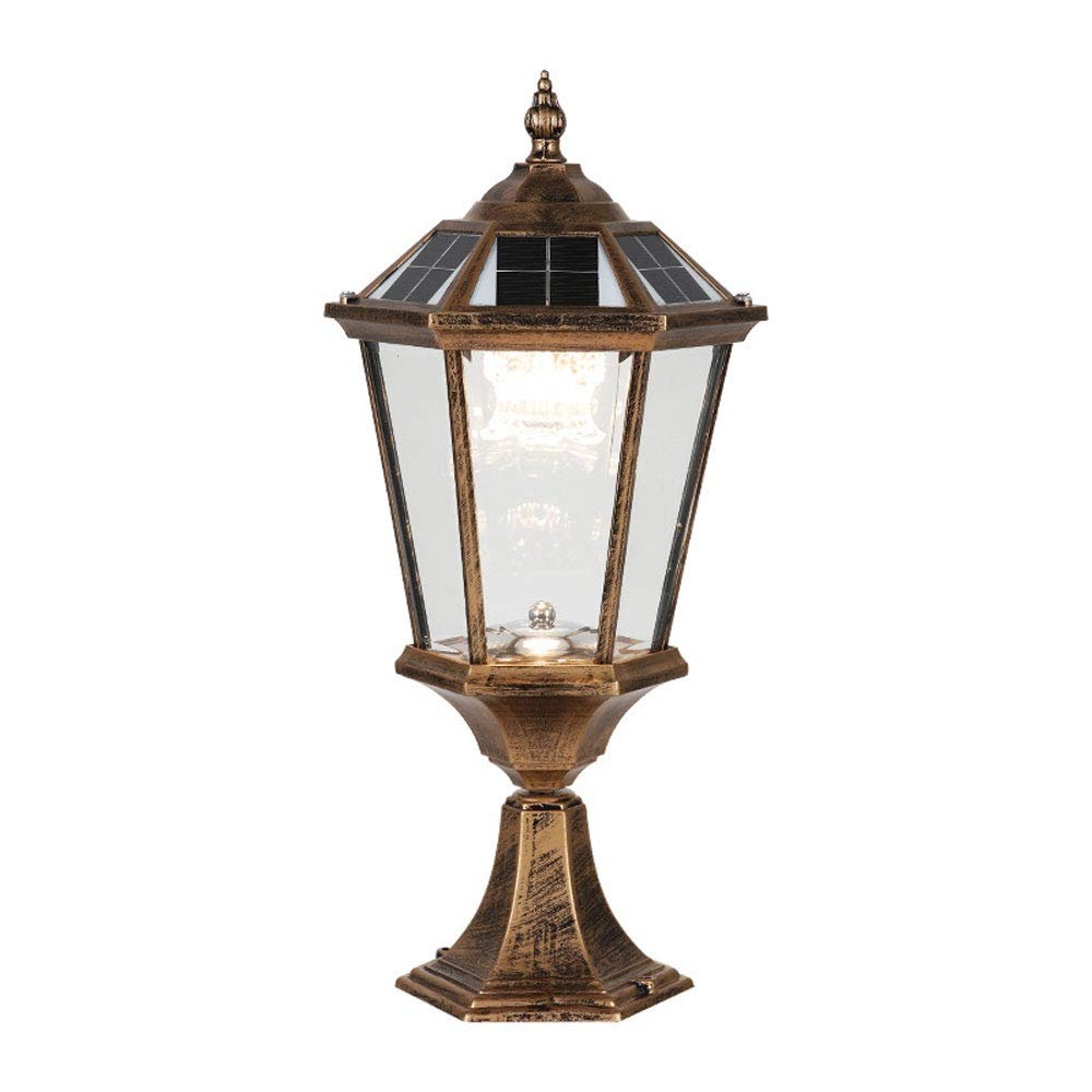 AMBAYZ Solar Outdoor Wall Sconce Light - Waterproof Garden Post Lamp for Home, Villa, Lawn & Door Columns - Perfect for Patio, Pathway, and Landscape Lighting
