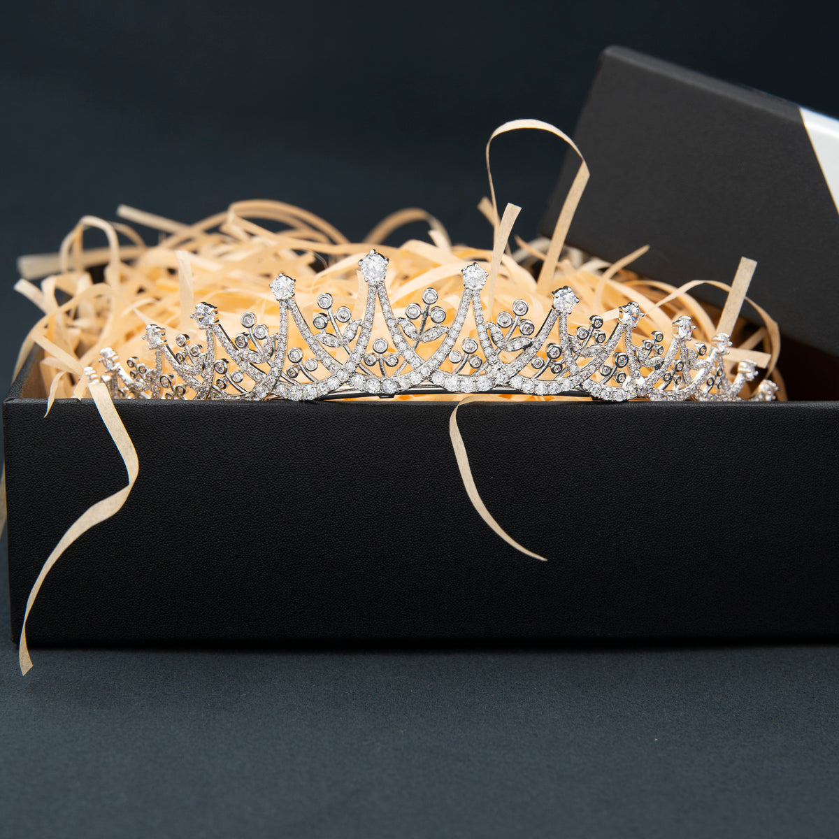 Elegant Cubic Zirconia Princess Wedding Tiara for Women - Crystal Bridal Crown Diadem CH10376 | Perfect for Weddings, Prom, Pageants & Special Occasions