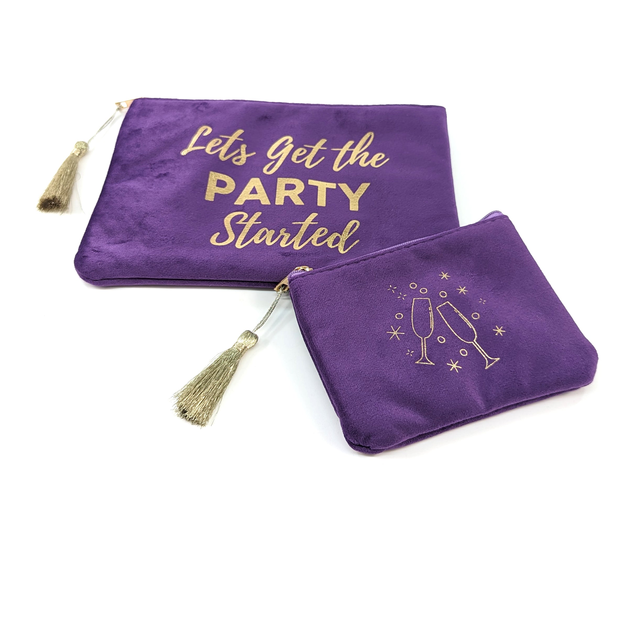 Premium Set of 2 Velvet Evening Bags & Clutches for Women - Elegant Party Accessories for Weddings, Prom & Special Occasions