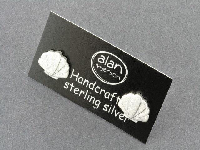 Seashell Stud Earrings - Sterling Silver Jewelry for Women - Perfect for Beach Vacations, Summer Outfits & Boho Style