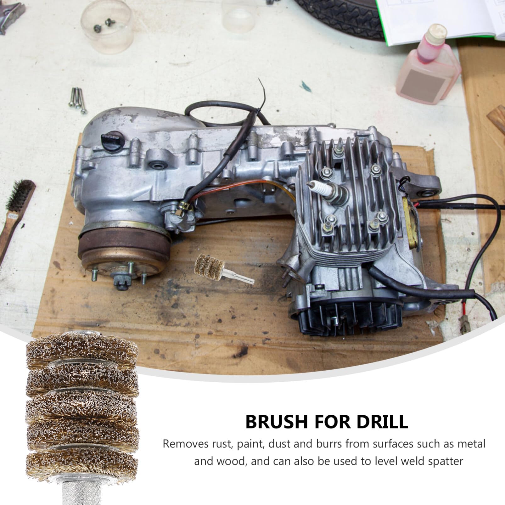 Electric Wire Brush Wheel for Drill & Grinder - Clean Steel & Polishing for Metalwork
