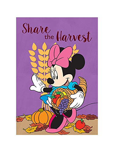 Disney Share The Harvest Minnie Mouse Garden Flag 12.5
