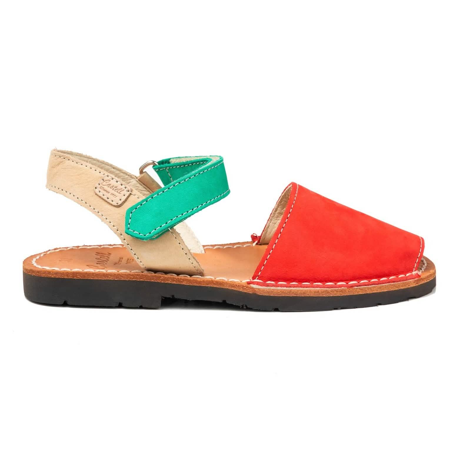 Kids' Plain Leather Menorcan Sandals Iker 1002 - Comfortable & Stylish Summer Footwear for Boys & Girls | Perfect for Beach, Pool & Outdoor Play