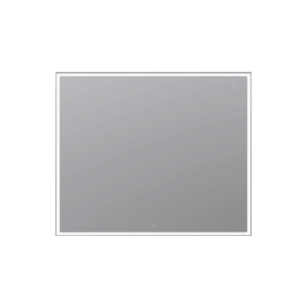 Aquadom Edge 36x32 Inch LED Lighted Bathroom Mirror with Anti-Fog - Modern Vanity Mirror for Makeup & Shaving - Perfect for Small Bathrooms & Bedrooms