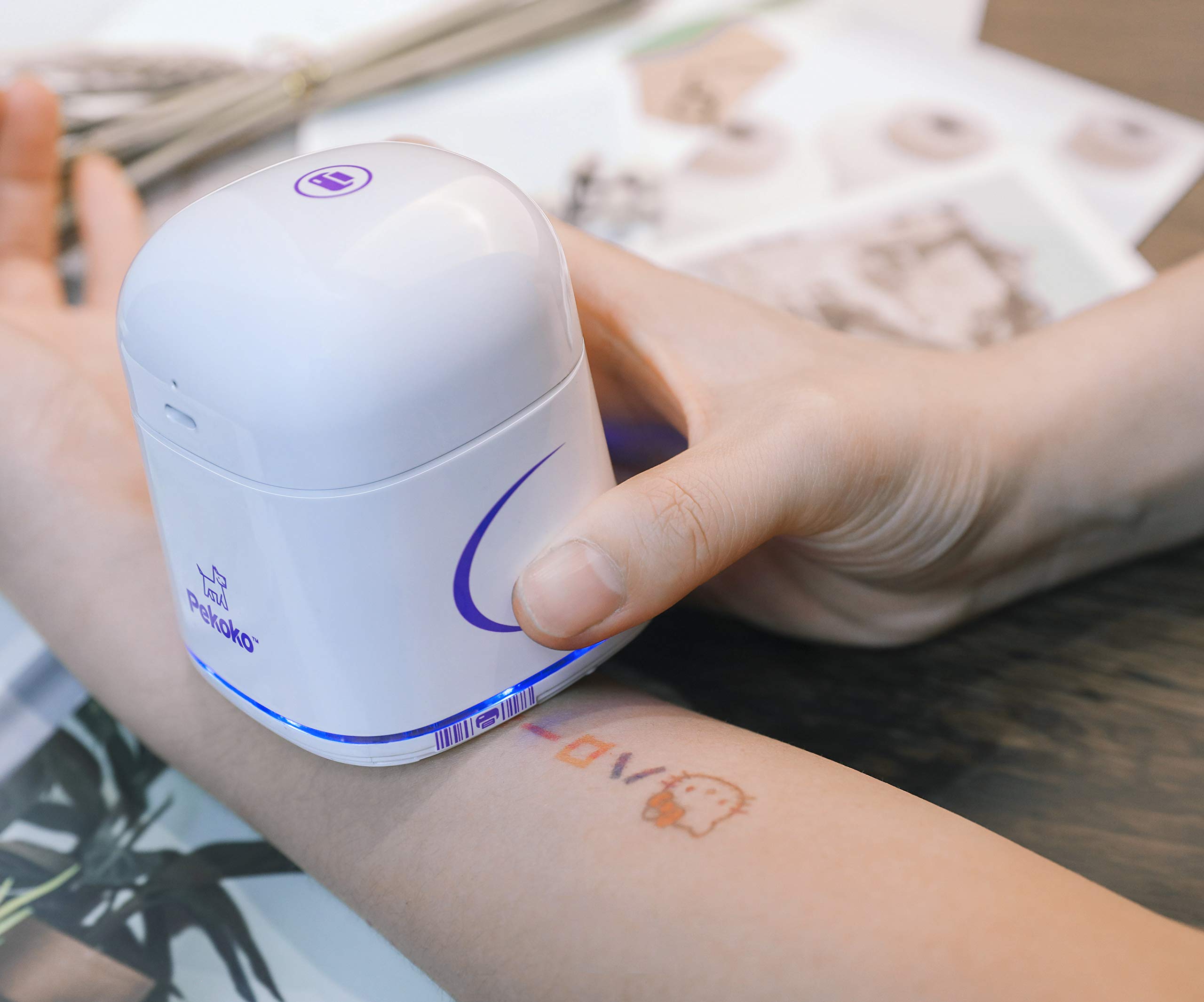 PEKOKO K1 Mini Handheld Inkjet Printer - Portable Label Maker for Paper, Wood, Fabric & More | Print Custom Text, Barcodes, QR Codes, Logos, Dates & Stickers | Perfect for Home, Office & Small Business Labeling Needs