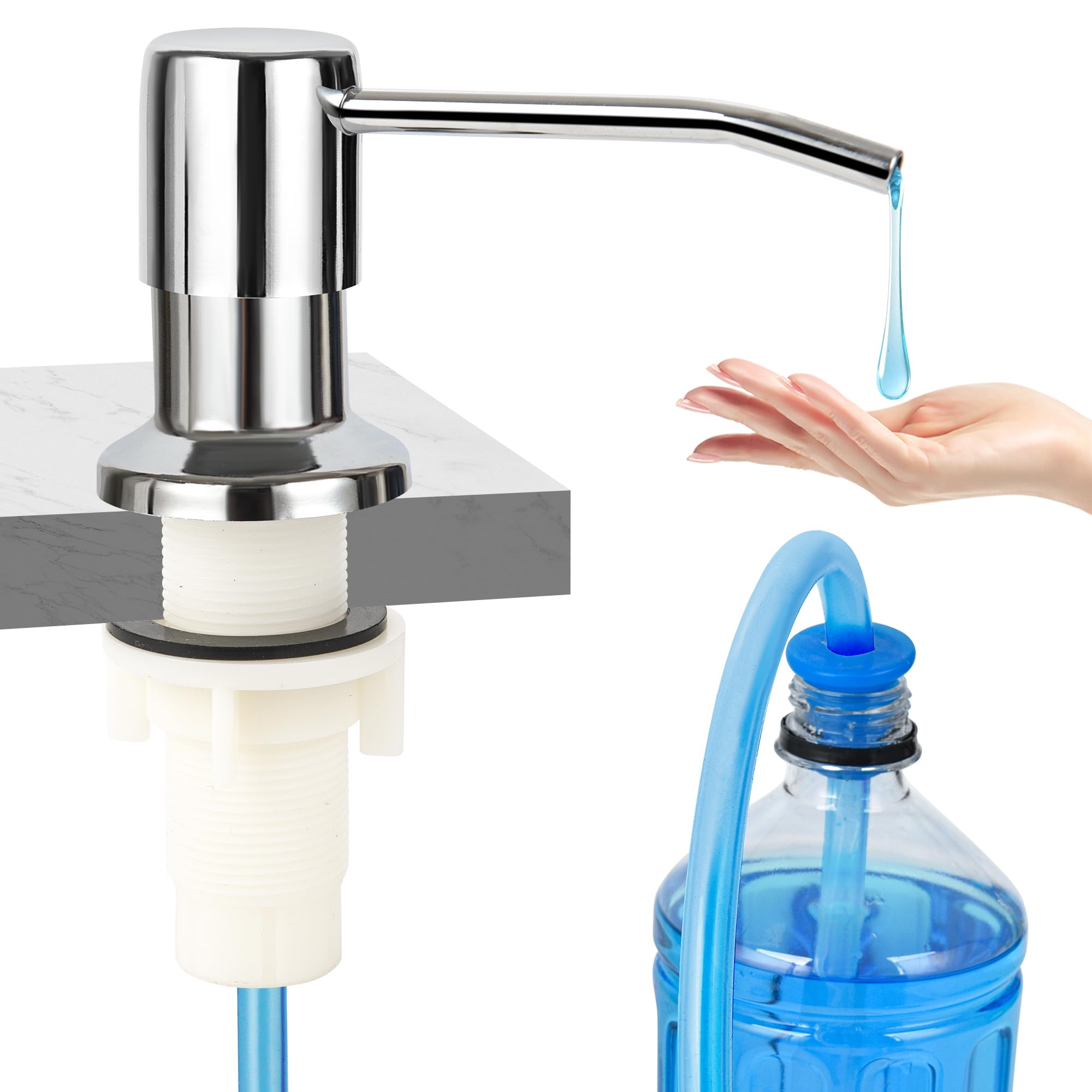 Stainless Steel Kitchen Soap Dispenser with 47