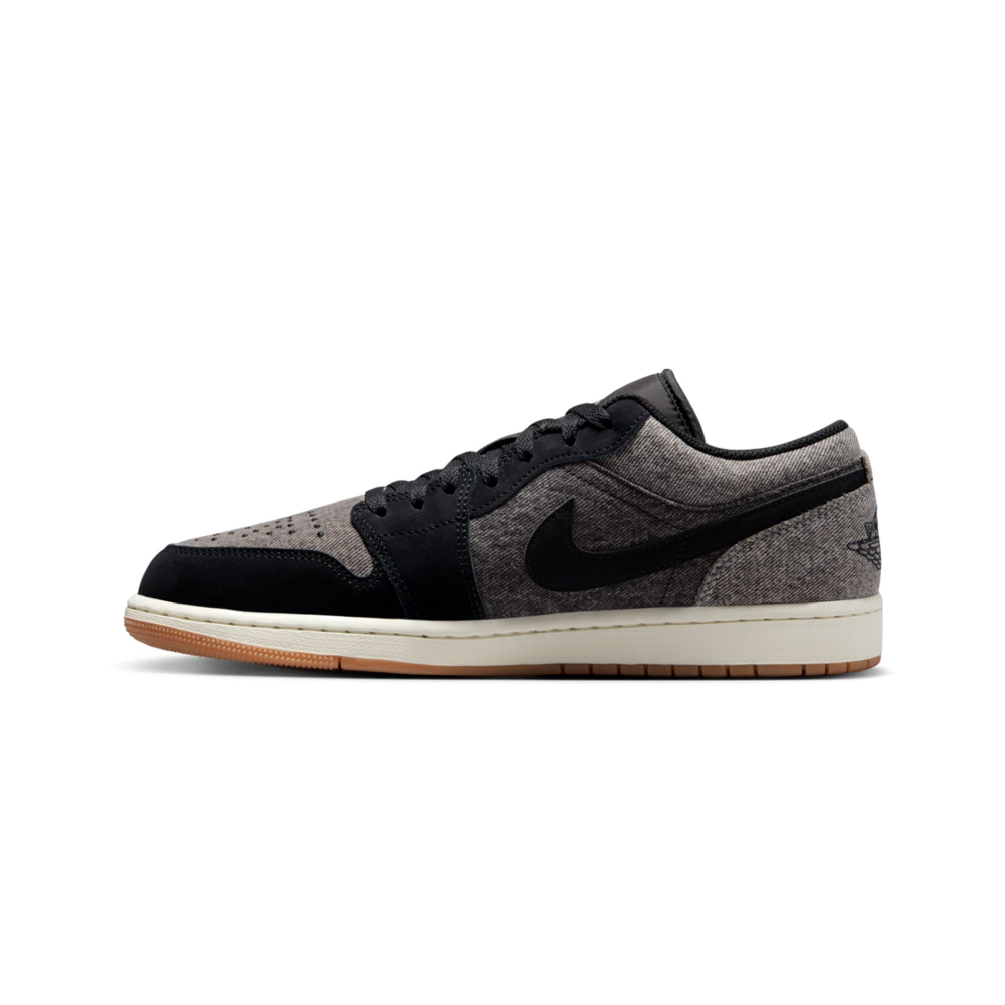 Air Jordan 1 Low SE 'Black Denim' Men's Basketball Shoes - Stylish Retro Sneakers for Casual Wear & Street Fashion