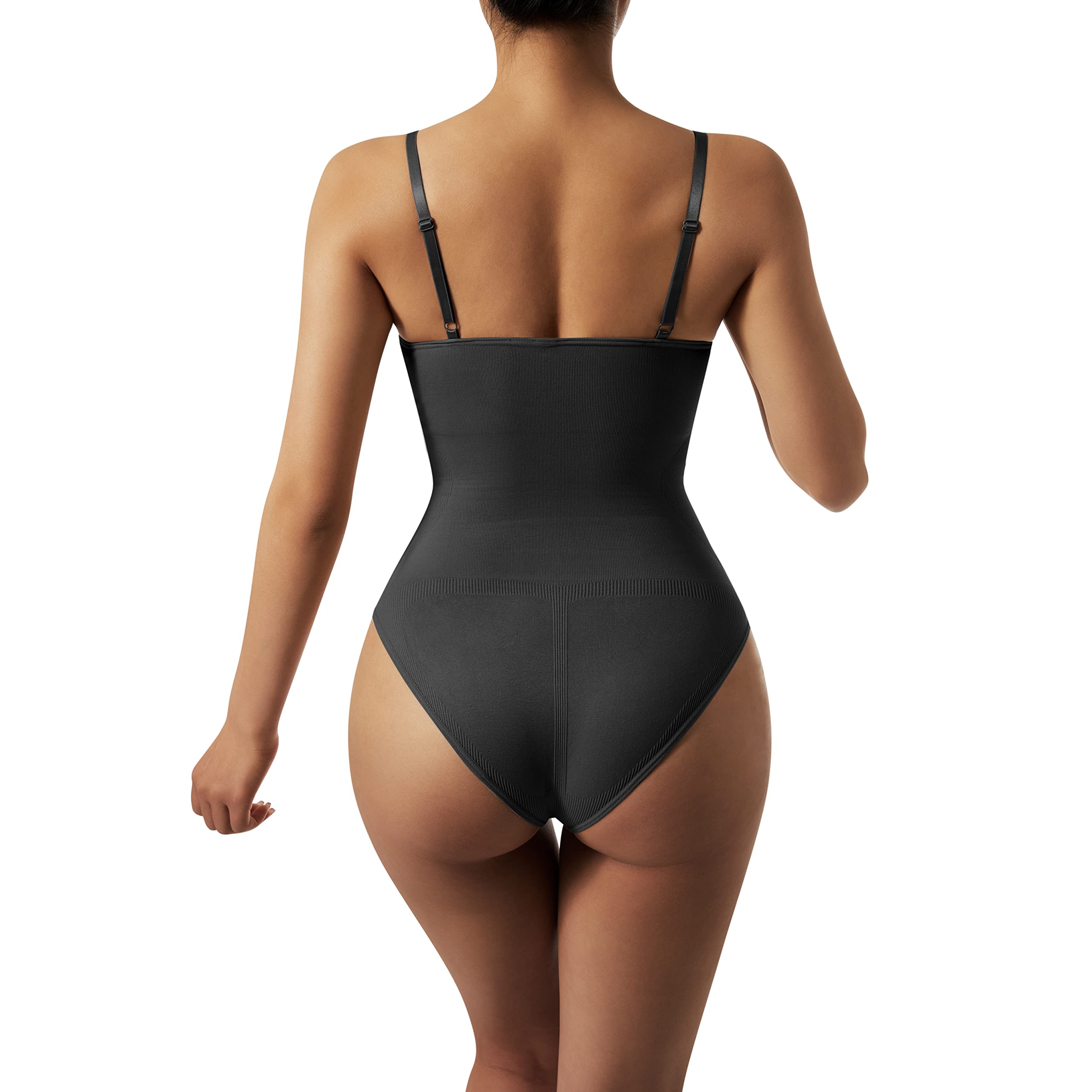 DOULAFASS Women's Tummy Control Shapewear Bodysuit - Seamless Body Shaper with Thong & Backless Design for Smoothing & Slimming | Perfect for Dresses, Workouts & Everyday Wear