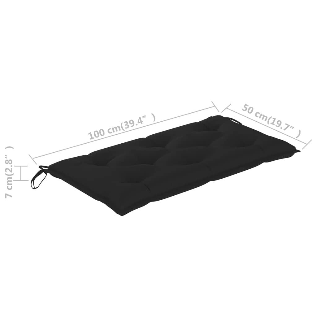Premium Indoor/Outdoor Bench Cushion - Waterproof Garden Furniture Seat Cushion for Patio, Deck & Terrace - 39.4