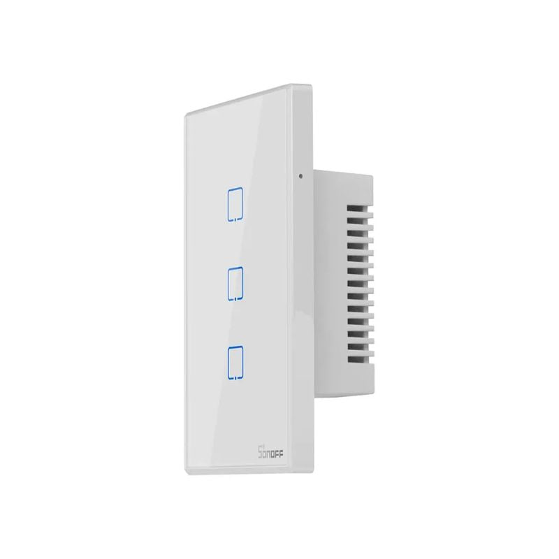 Sonoff TX 3-Channel WiFi Touch Wall Switch - White | Smart Home Lighting Control for Bedroom, Living Room & Kitchen