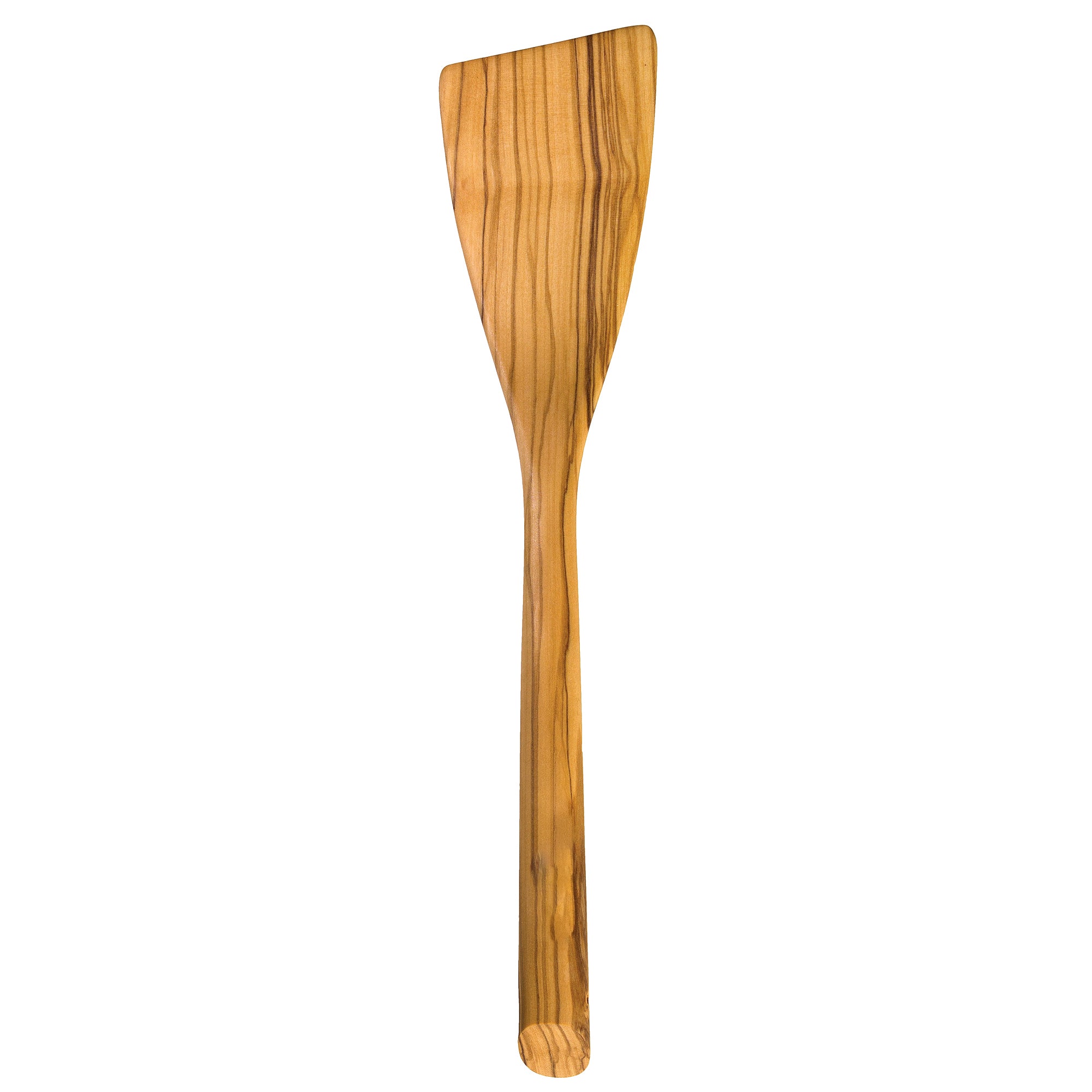 Premium Olive Wood Spatula - Natural & Eco-Friendly Kitchen Utensil for Cooking, Baking, and Serving - Rock & Branch® Handcrafted Wooden Spoon - Perfect for Non-Stick Pans, Salad Tossing & Food Presentation