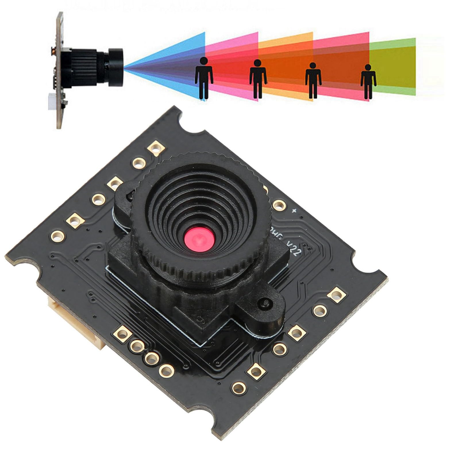 Acouto USB Camera Module HBV-W202012HD - High Definition Webcam for Windows XP/7/8/10 & macOS - Perfect for Video Conferencing, Live Streaming & Online Classes