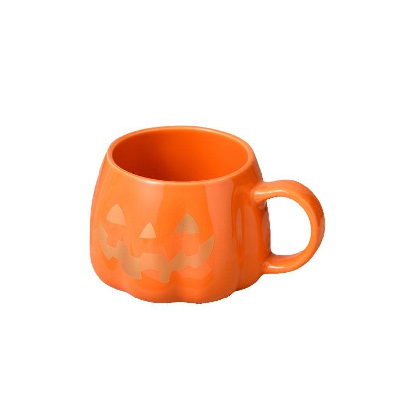 Halloween Pumpkin Mug - Cute Ceramic Coffee Cup for Fall & Thanksgiving - Perfect for Hot Drinks, Soups, and Seasonal Decor