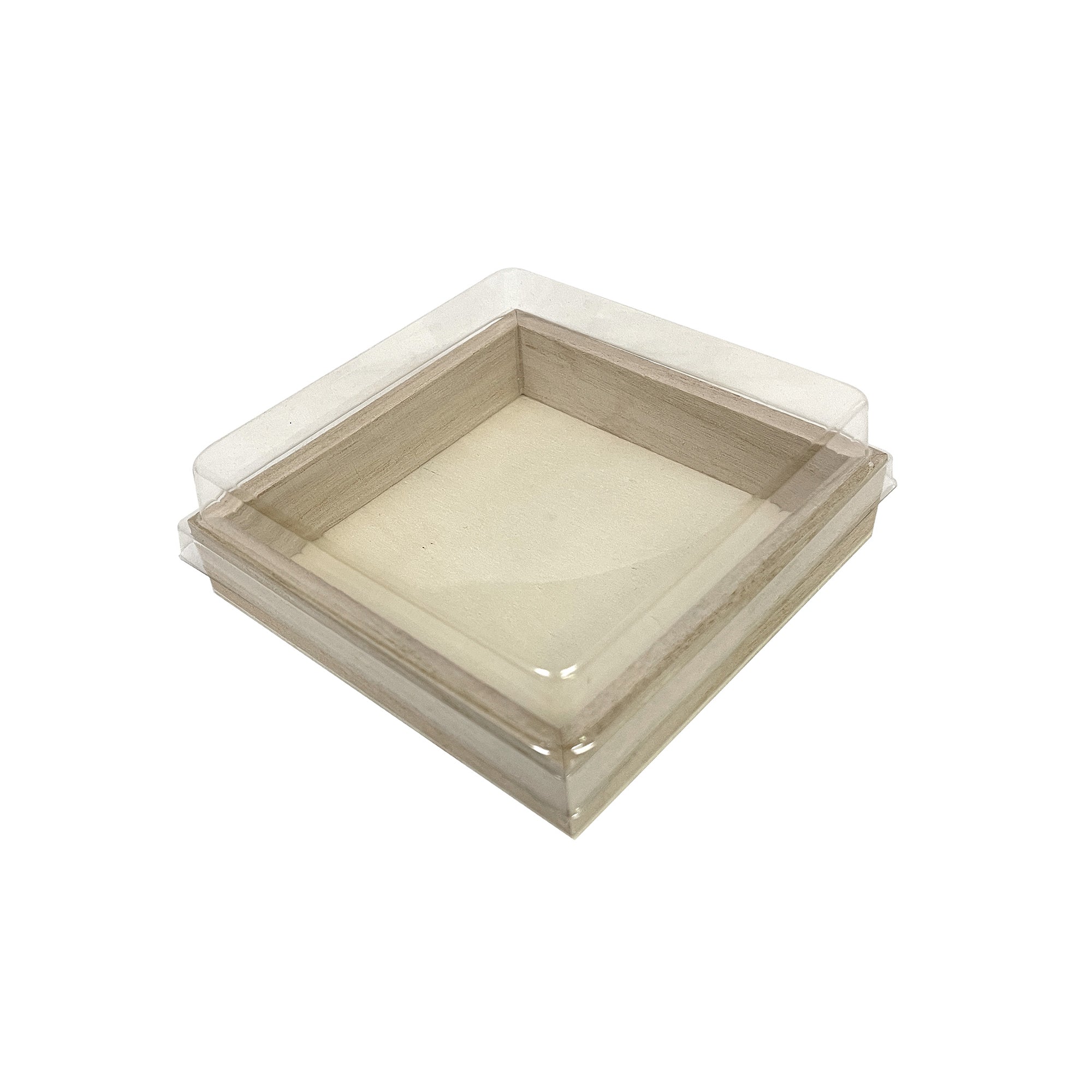 Tree Choice 4.7 x 4.7 x 1 Inch Wooden Square Charcuterie Cheese Board Tray - Set of 24 for Party Serving, Entertaining, and Gourmet Food Presentation