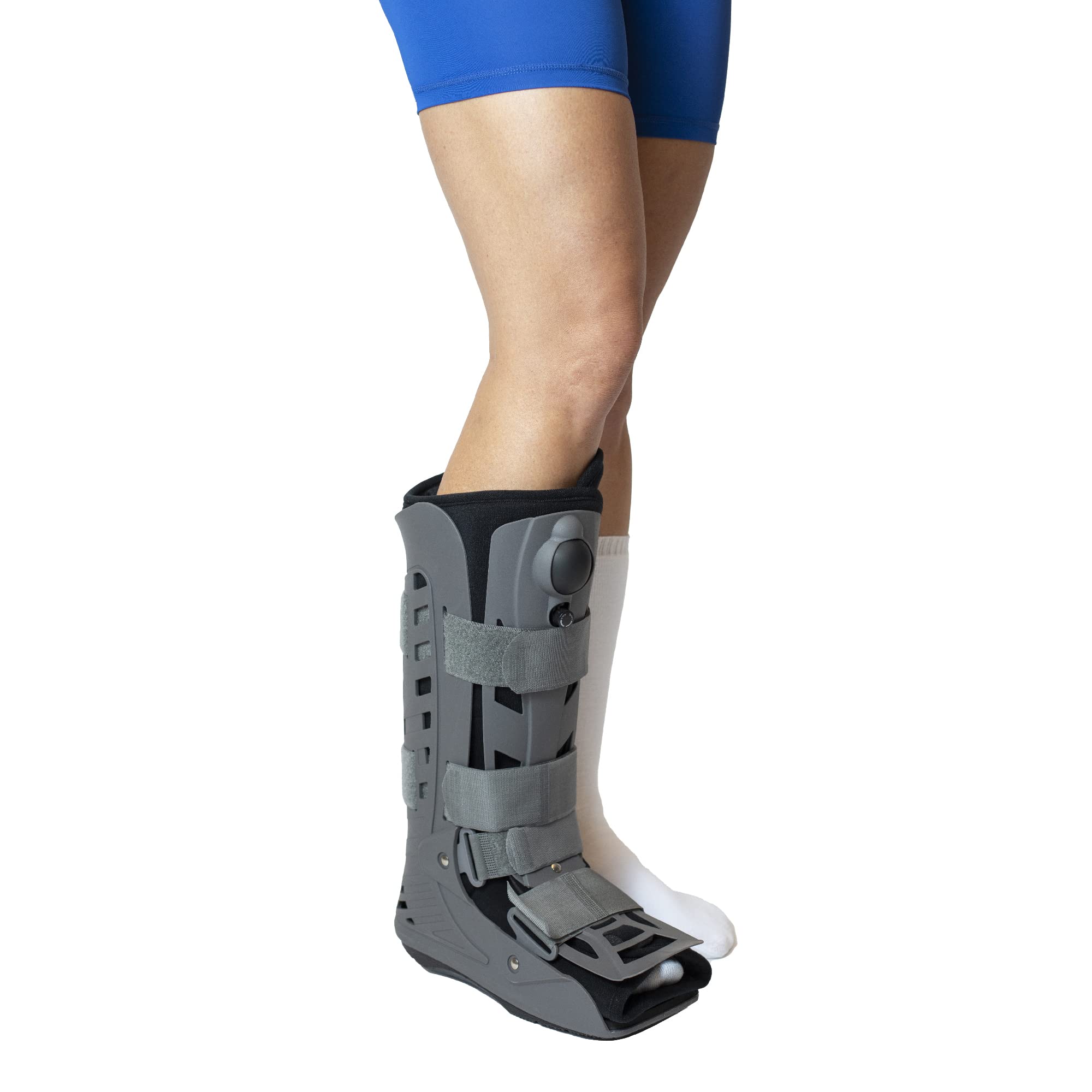 Brace Direct Tall Air CAM Walker Boot - Orthopedic Full Shell Air Cast Walking Boot for Broken Foot, Sprained Ankle, Fractures & Achilles Recovery - Unisex Medical Support Brace for Men & Women - Ideal for Post-Surgery, Sports Injuries & Mobility Assistance