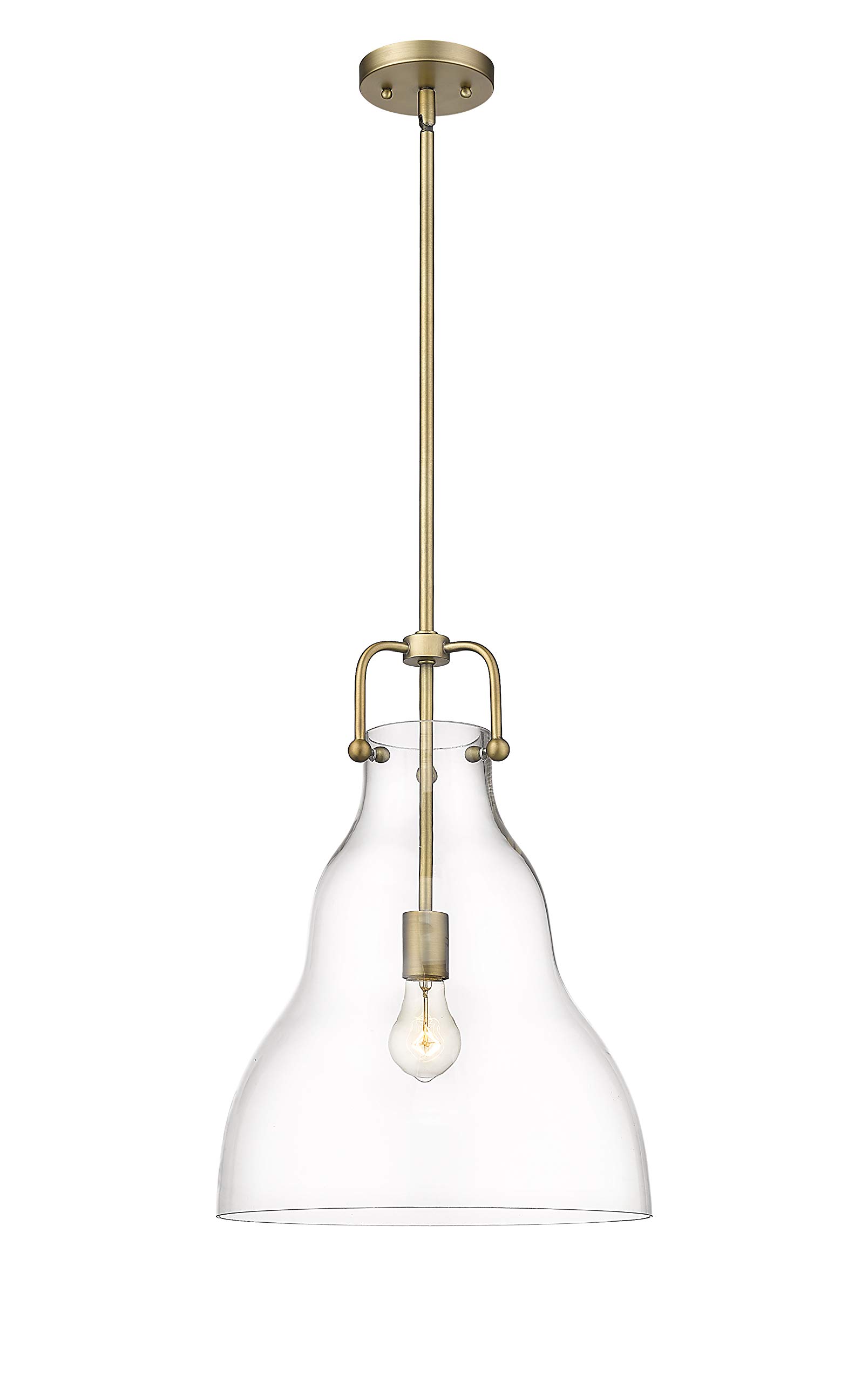 Haverhill Collection 494-1S-BB-G592-14-LED Modern LED Pendant Light - Stylish Ceiling Fixture for Dining Room, Kitchen Island & Living Room Lighting