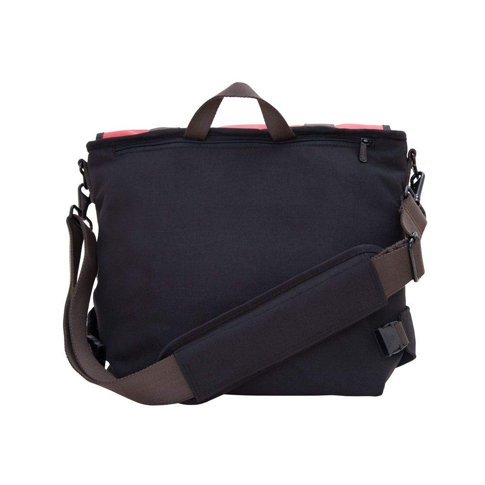 Lorimer Matte Vinyl Messenger Bag for Men & Women - Waterproof Crossbody Shoulder Bag - Red - One Size - Perfect for Work, Travel & Everyday Use