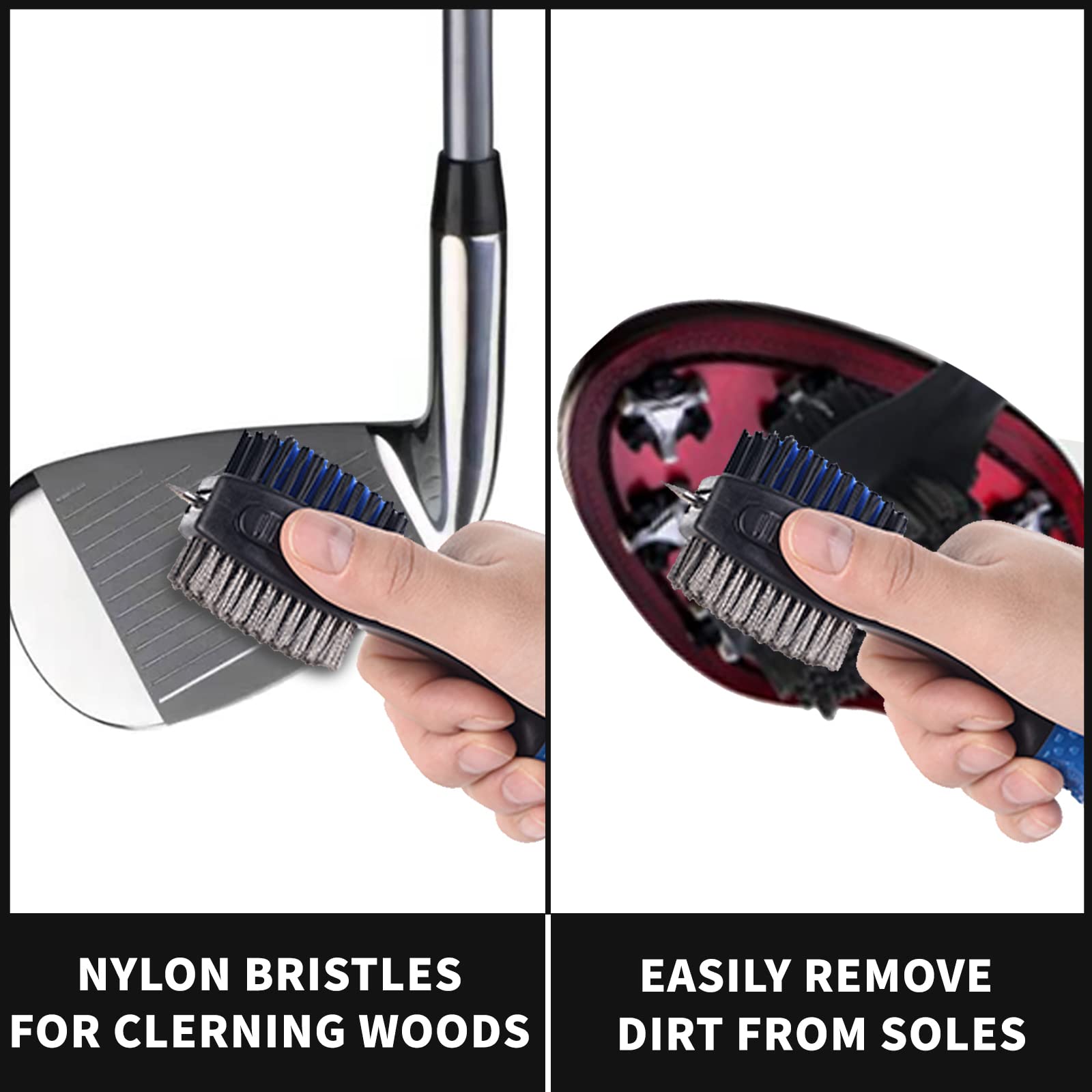 XINGZUAN Golf Club Cleaner Brush with Retractable Groove Cleaner - Premium Golf Club & Ball Cleaning Tool for Golfers - Perfect for Driving Range, Course & Home Practice