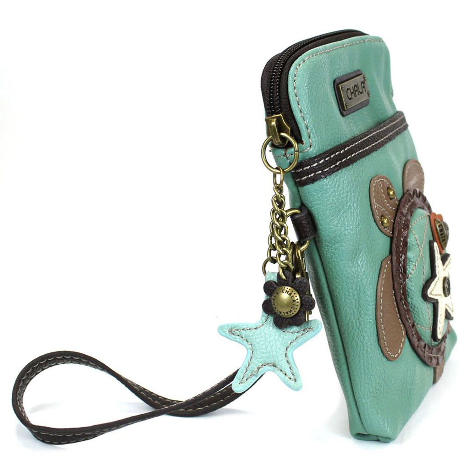 CHALA Women's PU Leather & Canvas Crossbody Phone Purse - Adjustable Strap, Multi-Color Handbag for Everyday Use, Travel & Shopping