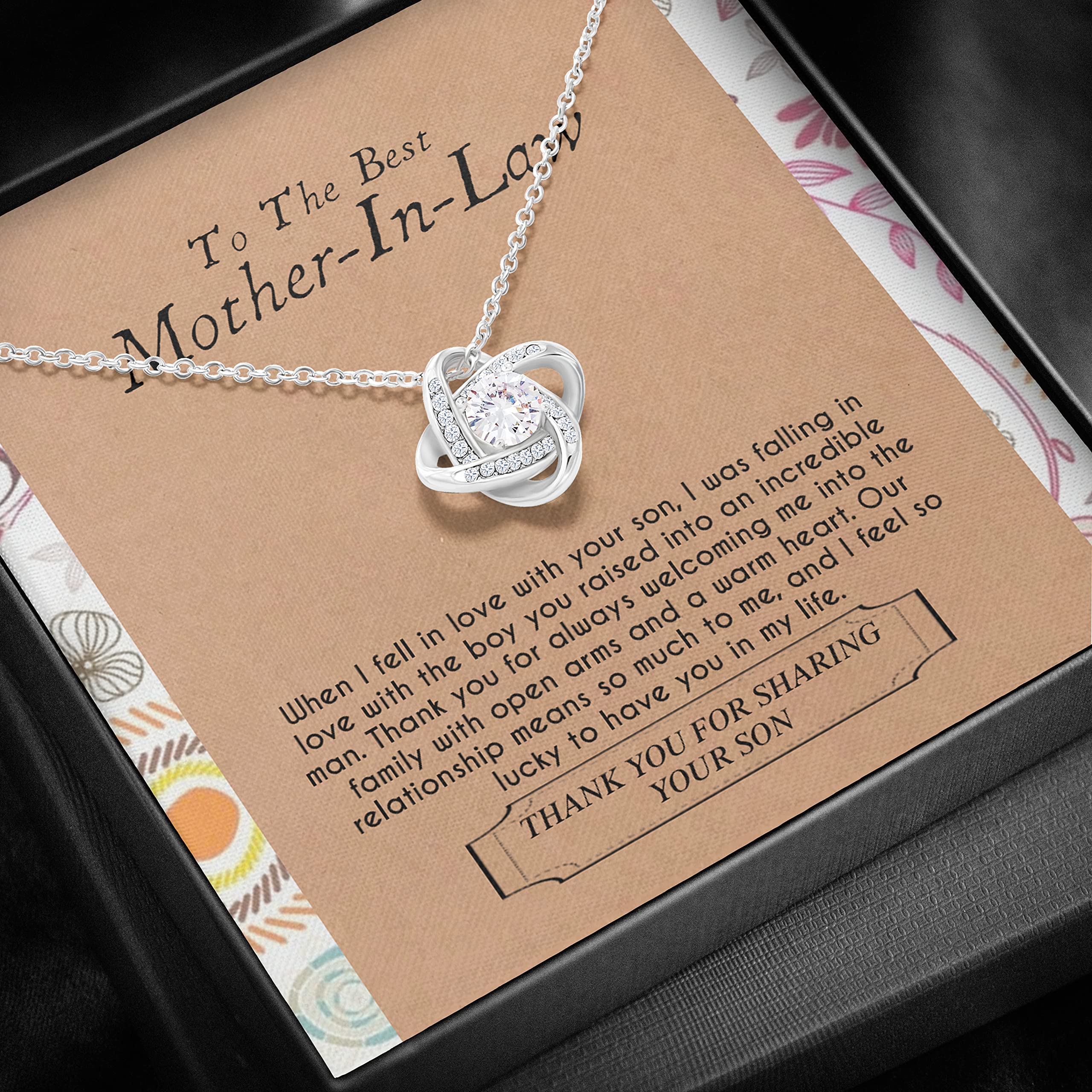 Elegant Mother of the Groom Necklace Gift from Bride - Thoughtful Jewelry Present for Mother-in-Law - Perfect for Weddings, Birthdays, Anniversaries, Mother's Day & Christmas - Ideal for Special Occasions & Family Celebrations