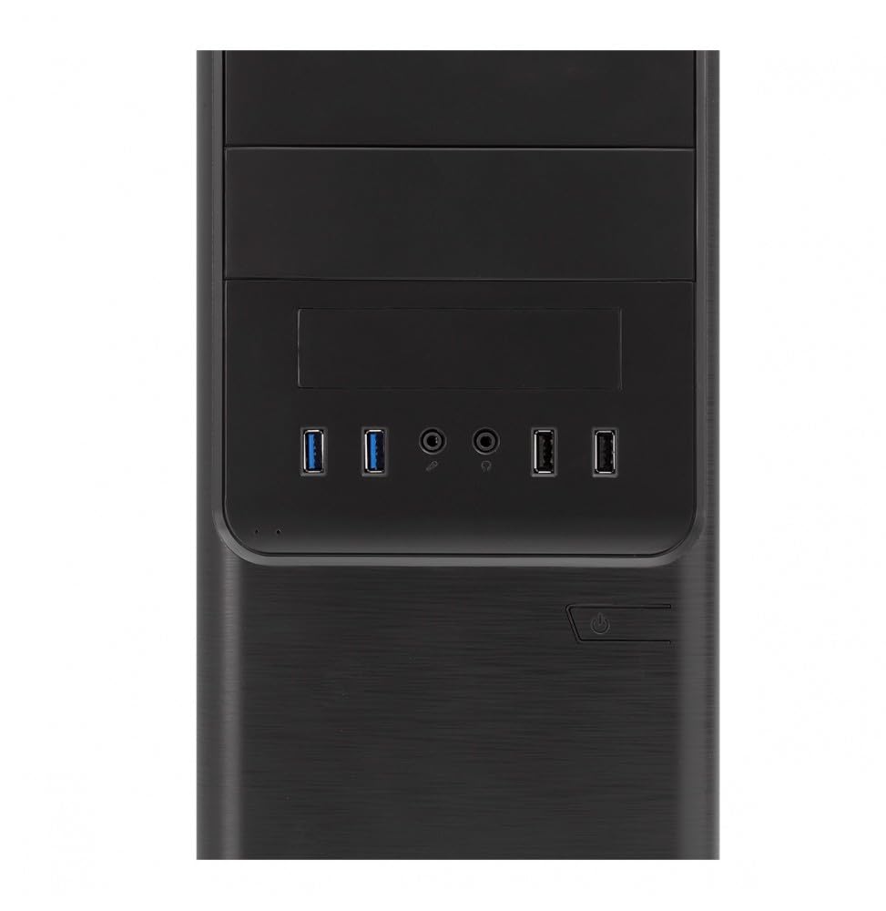 Dark Shadow Tower 500W Black Computer Case - ATX/Micro-ATX/ITX PC Tower Chassis with SGCC Steel for Home & Office Use | Gaming PC Builds & Workstation Setups