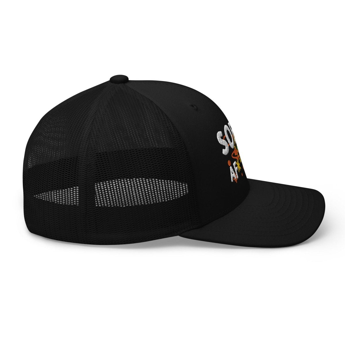 Galactic Sobriety Alien Embroidered Trucker Hat - Cool Novelty Baseball Cap for Men & Women - Perfect for Cosplay, Rave Parties & Streetwear Fashion