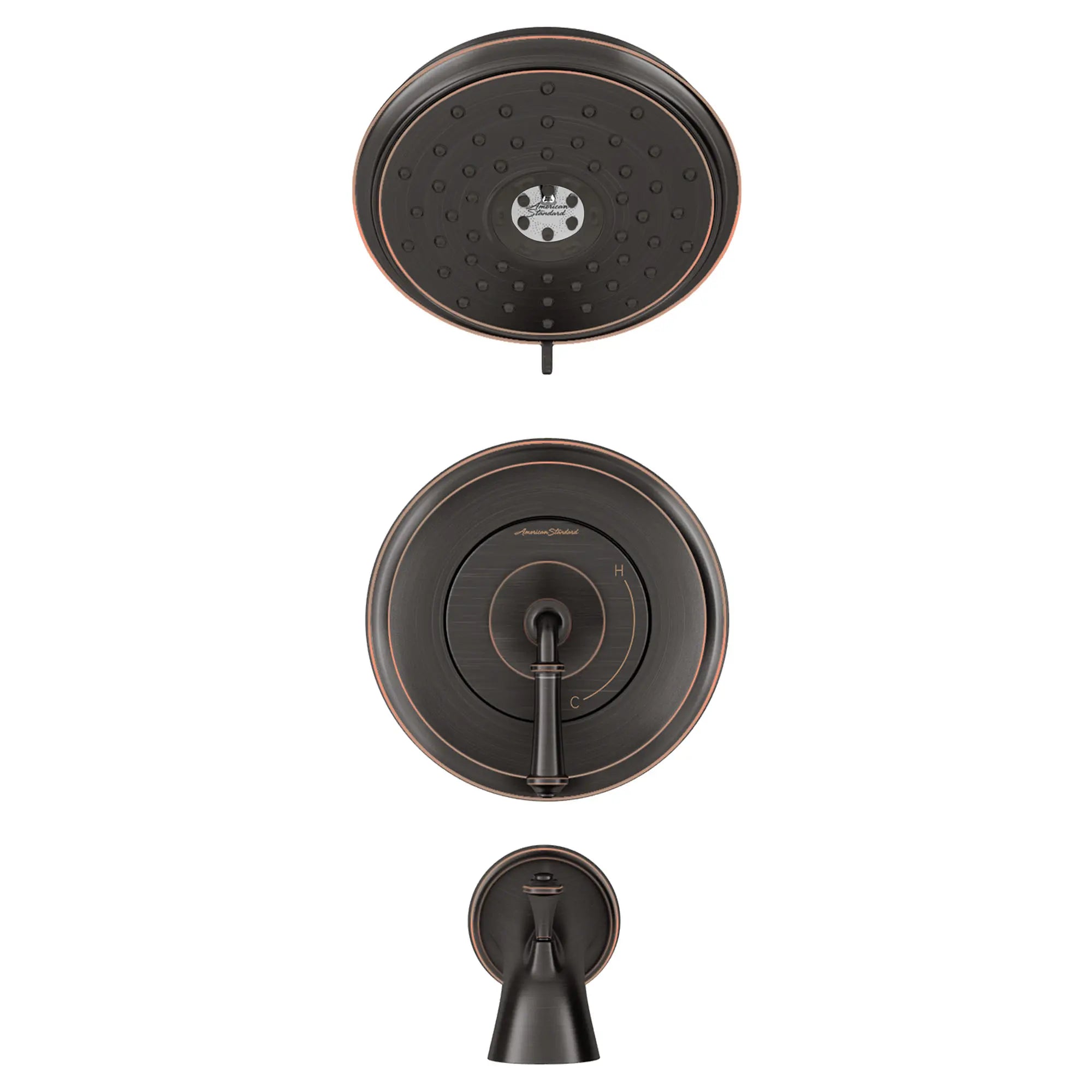 Delancey® 1.8 GPM Water Saving Shower Trim Kit - 4 Function Showerhead & Lever Handle for Bath & Shower - Perfect for Bathroom Renovation & Water Conservation