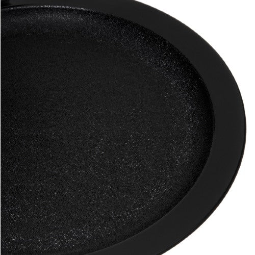 Carlisle PCD20903 Black Polycarbonate Narrow Rim Plate - 9 Inch, Pack of 48 - Durable Restaurant & Catering Dinnerware for Commercial Use