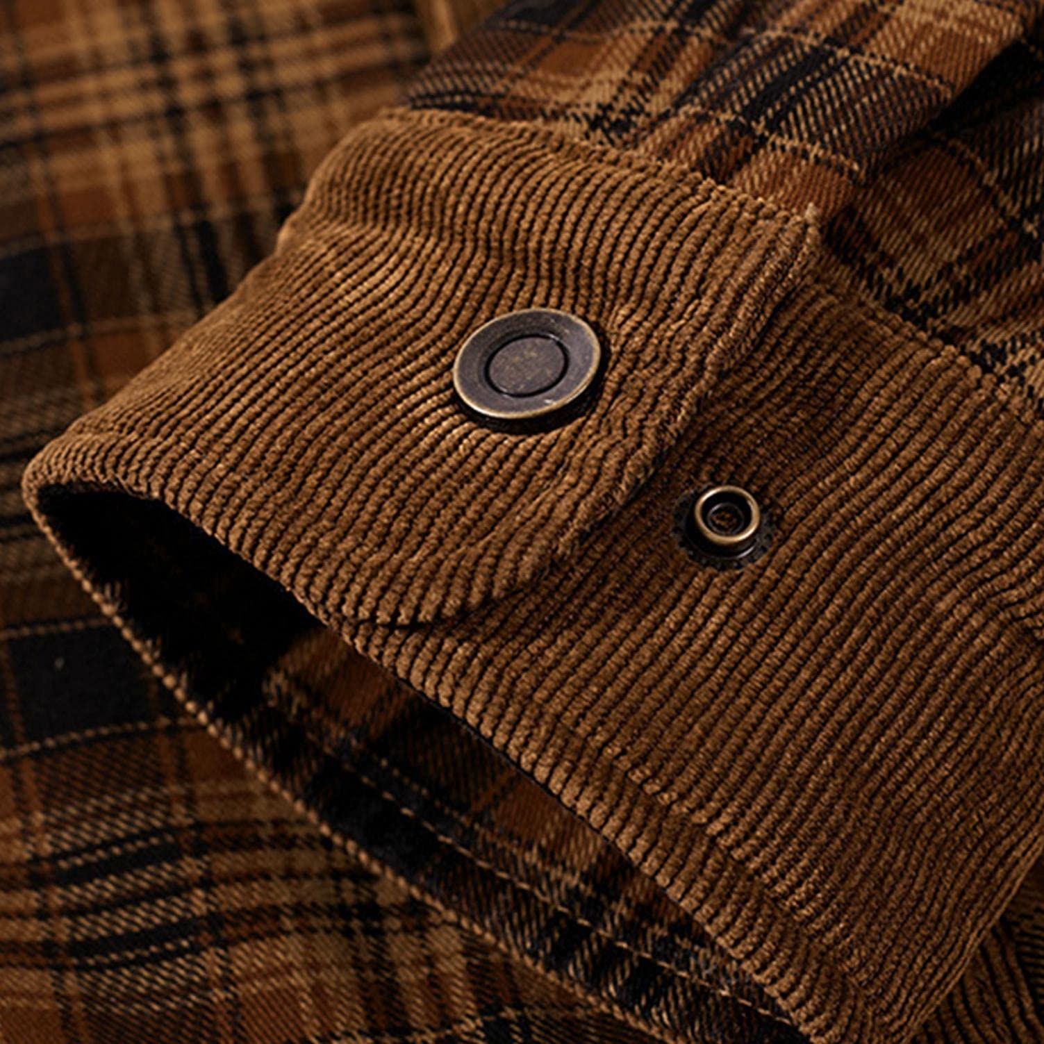 Men's Cotton Plaid Flannel Shirt - Lightweight Winter Jacket, Regular Fit Casual Button Down Shirt for Outdoor Activities & Layering
