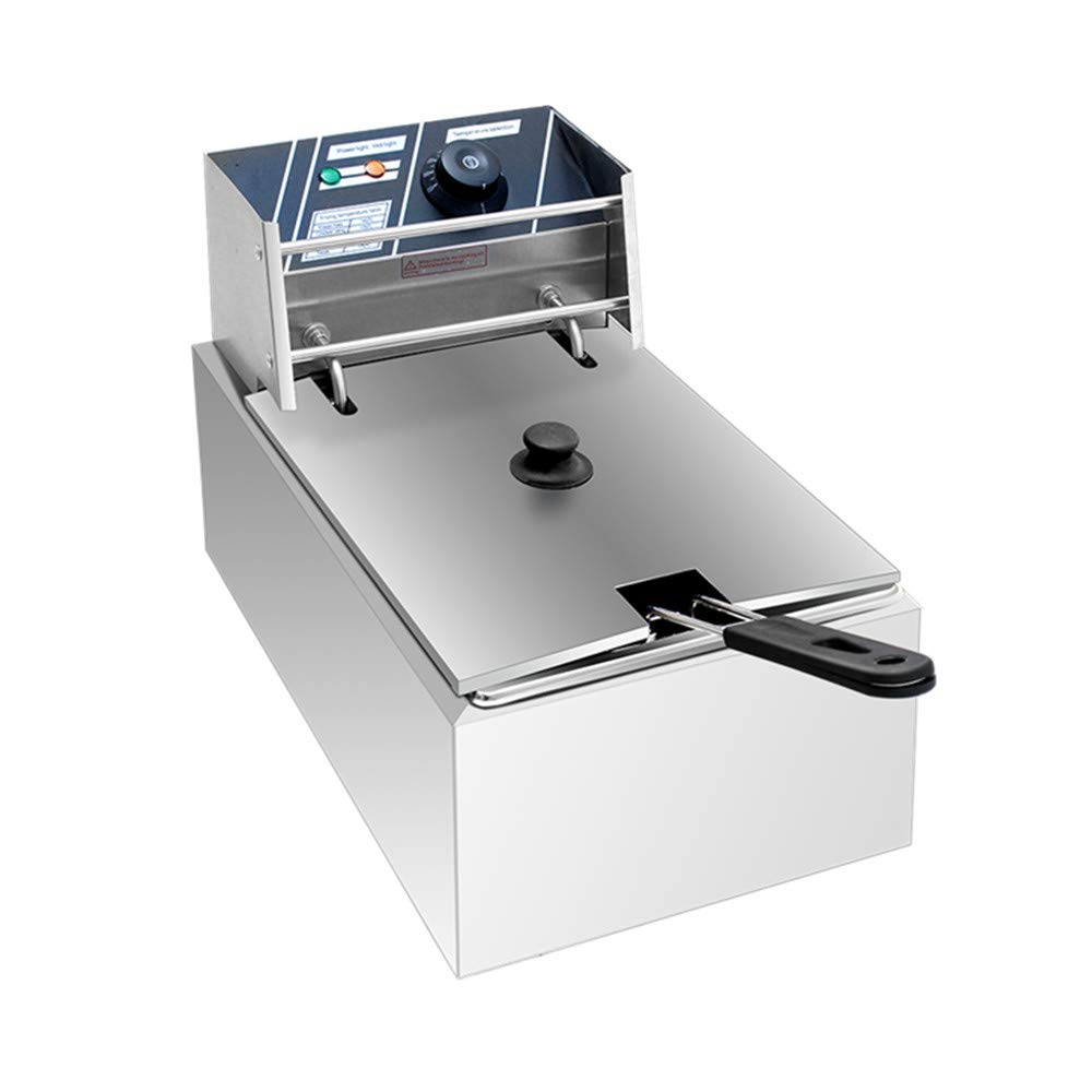 2500W Stainless Steel Electric Deep Fryer - 6.3QT/6L Capacity with Baskets & Oil Filters | Perfect for Turkey, Steak, French Fries, Donuts | Ideal for Home Cooking, Restaurants & Party Catering