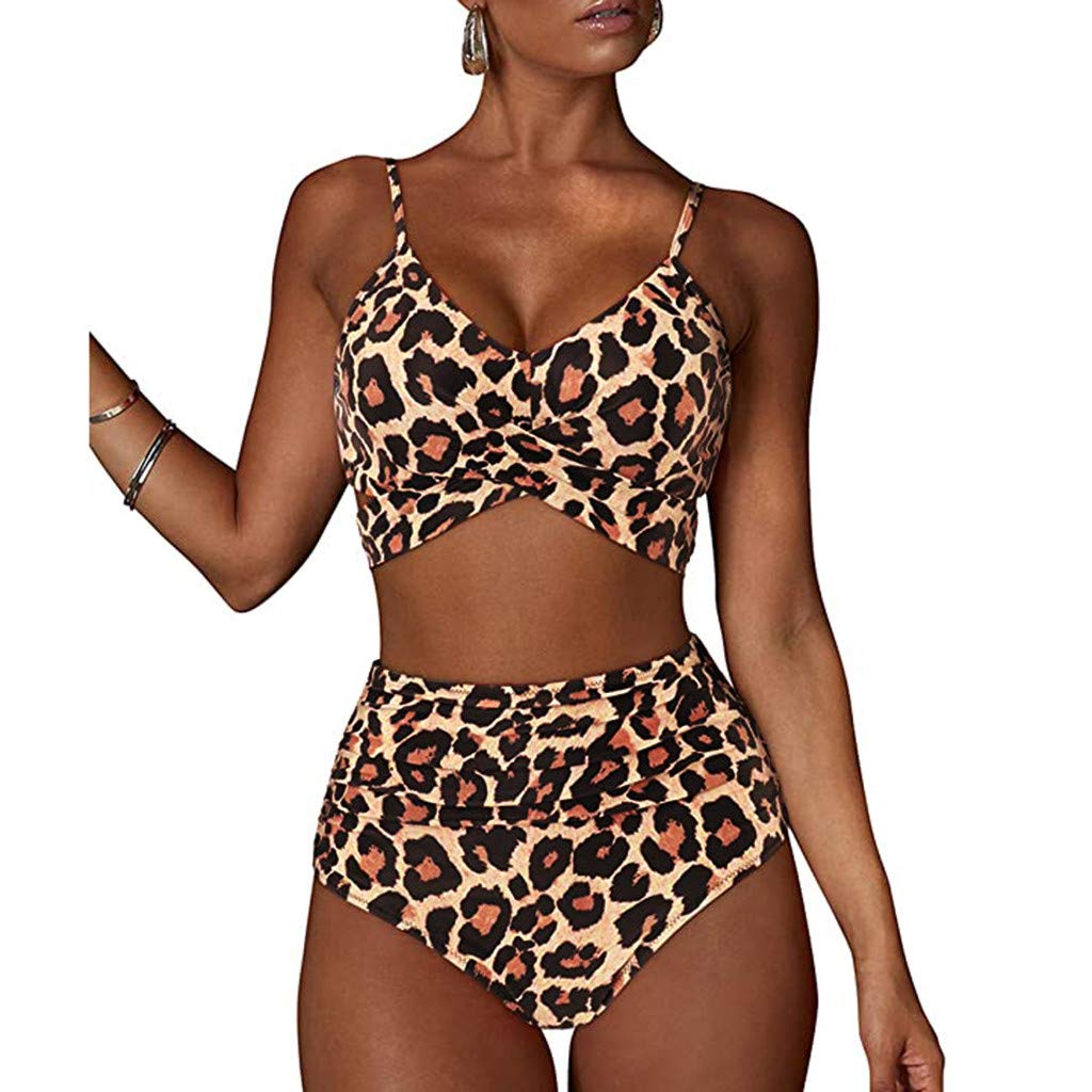 Women's Push Up Bikini Set - Halter Athletic Swimwear for Beach & Pool - Sexy Bathing Suits for Summer Vacation, Swimming, Surfing & Water Sports