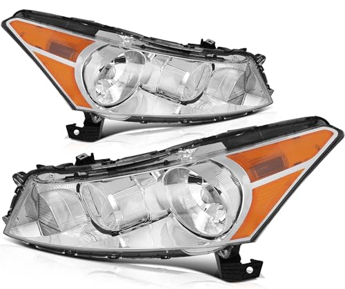 Chrome Housing Amber Reflector Clear Lens