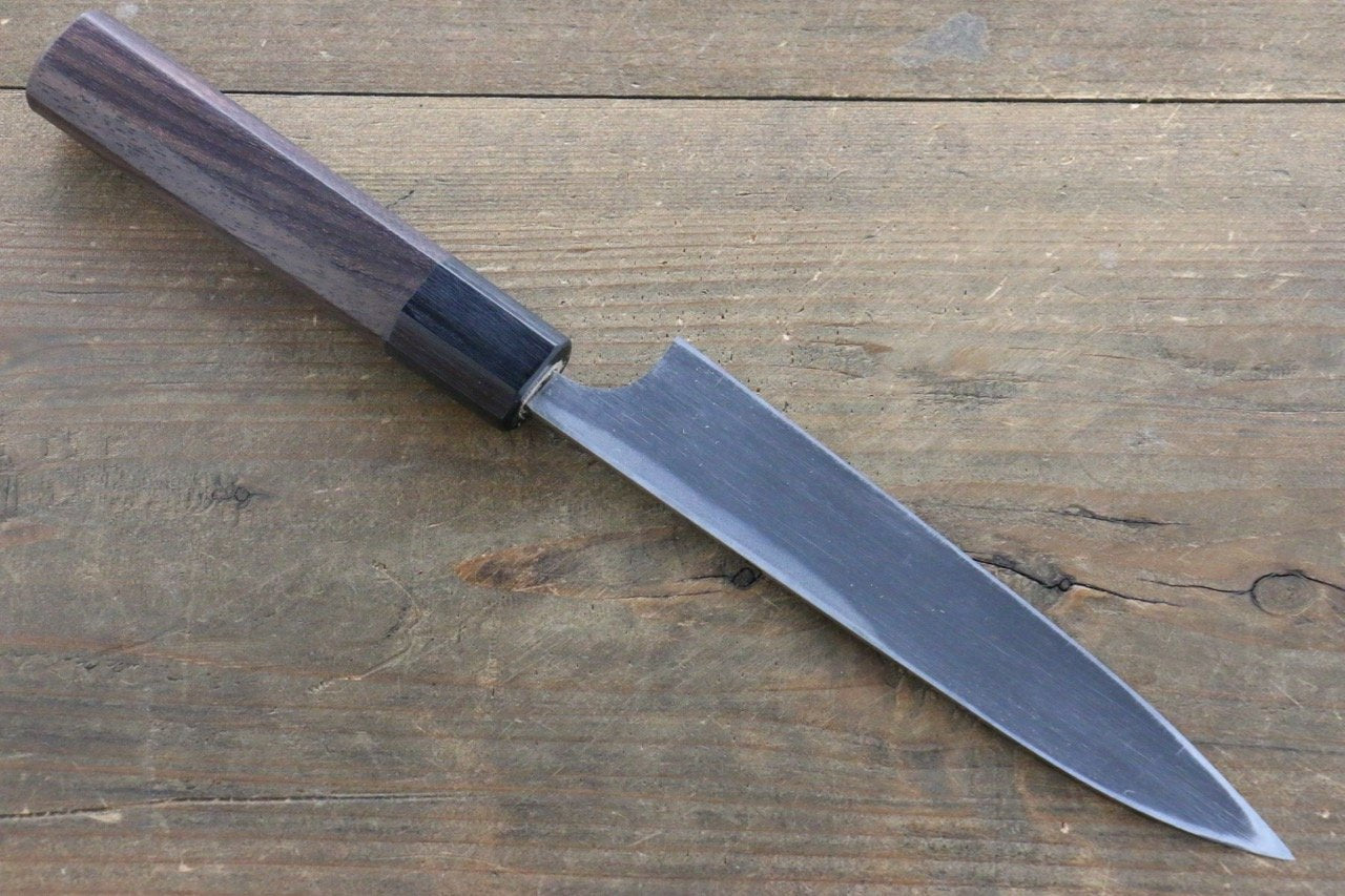 Premium Seisuke Blue Steel No.2 Hammered Kurouchi Petty Utility Knife 150mm (5.9