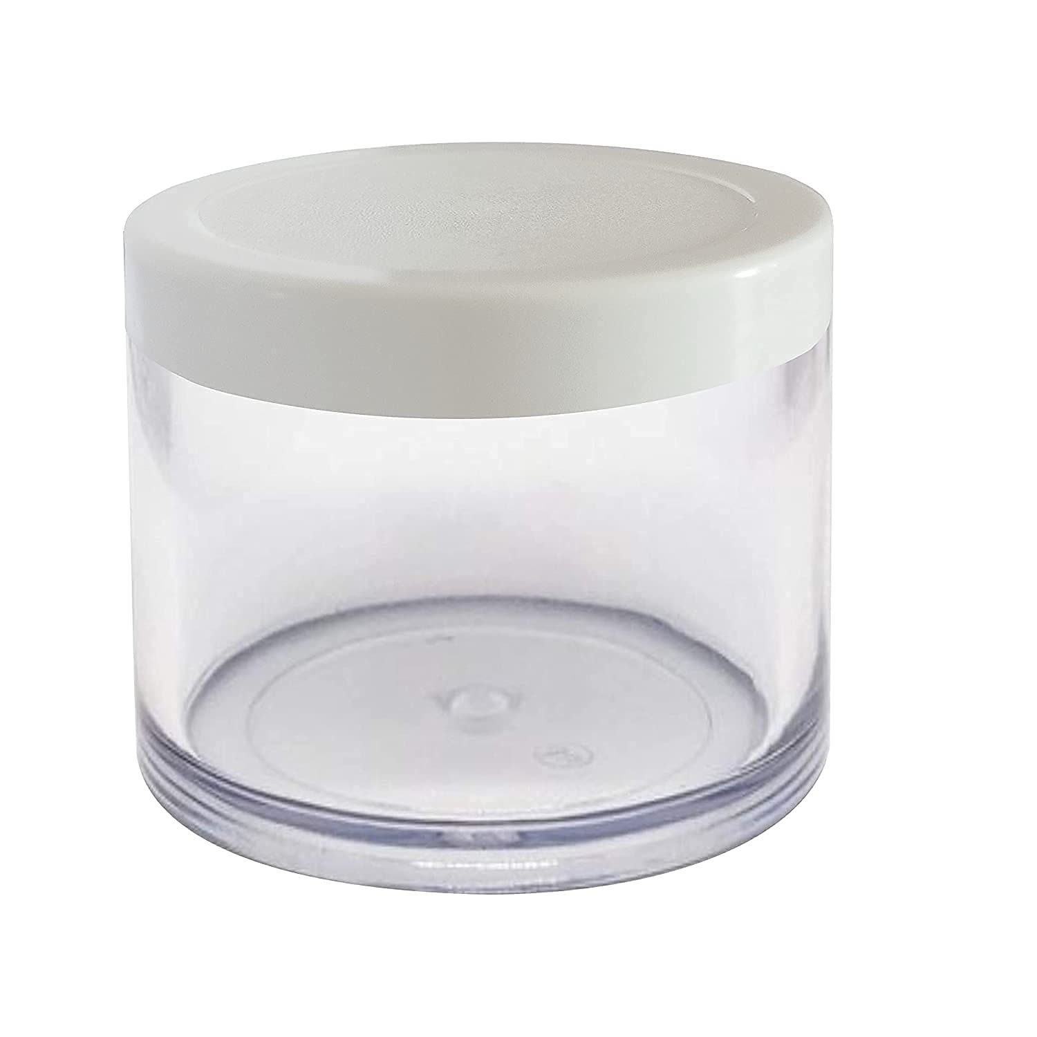JARBAZAAR 4-Pack 100 Gram Acrylic Cosmetic Jars for Body Butter, Cream, Lip Balm & Scrub - Travel-Friendly, Leak-Proof, FDA Approved - Perfect for DIY Skincare, Travel Toiletries & Gift Packaging